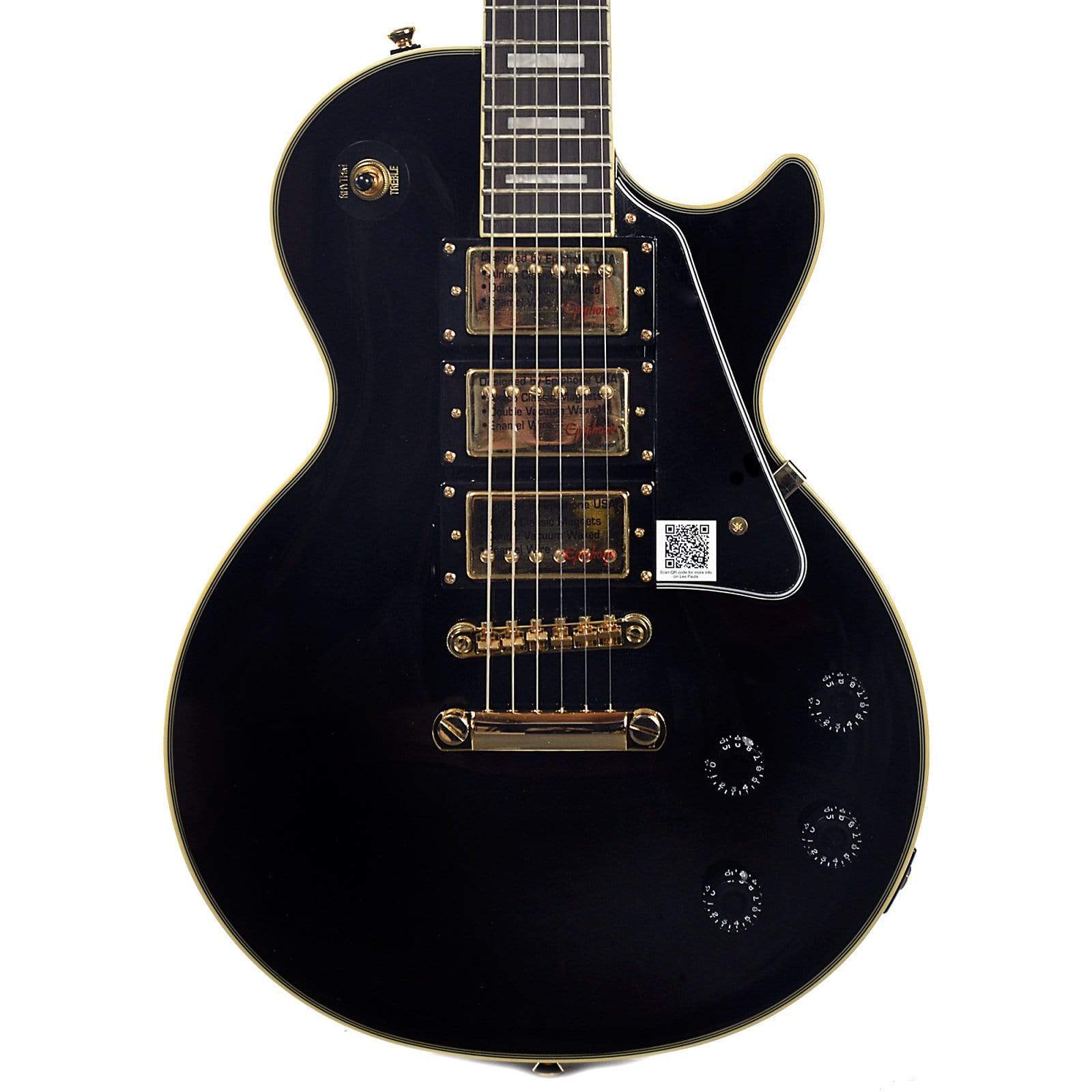 Epiphone Les Paul Black Beauty 3 Ebony Electric Guitars / Solid Body