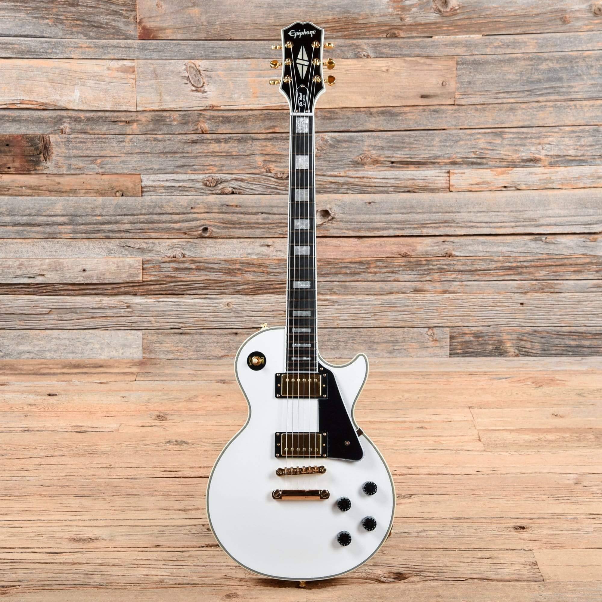 Epiphone Les Paul Custom Alpine White 2019 Electric Guitars / Solid Body