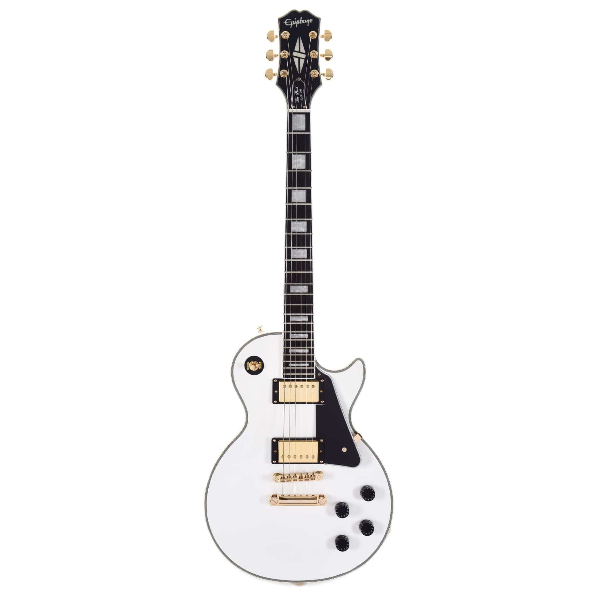 Epiphone Les Paul Custom Alpine White Electric Guitars / Solid Body