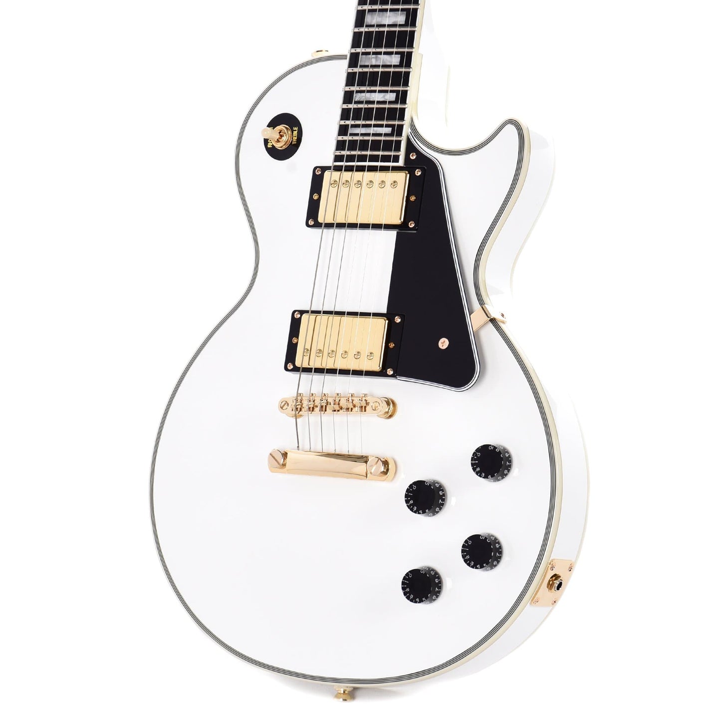 Epiphone Les Paul Custom Alpine White Electric Guitars / Solid Body