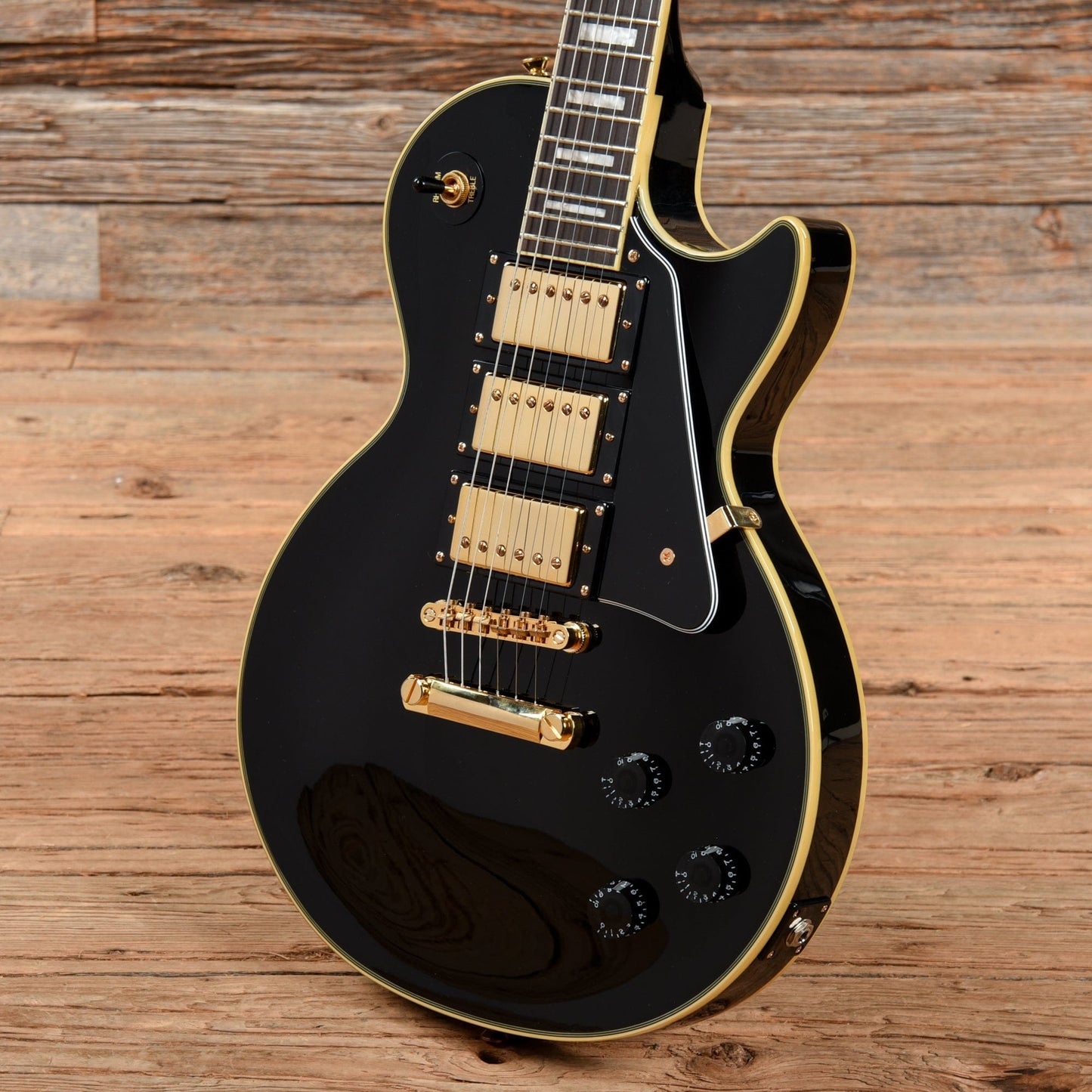 Epiphone Les Paul Custom Black Beauty 3-Pickup Ebony 2014 Electric Guitars / Solid Body