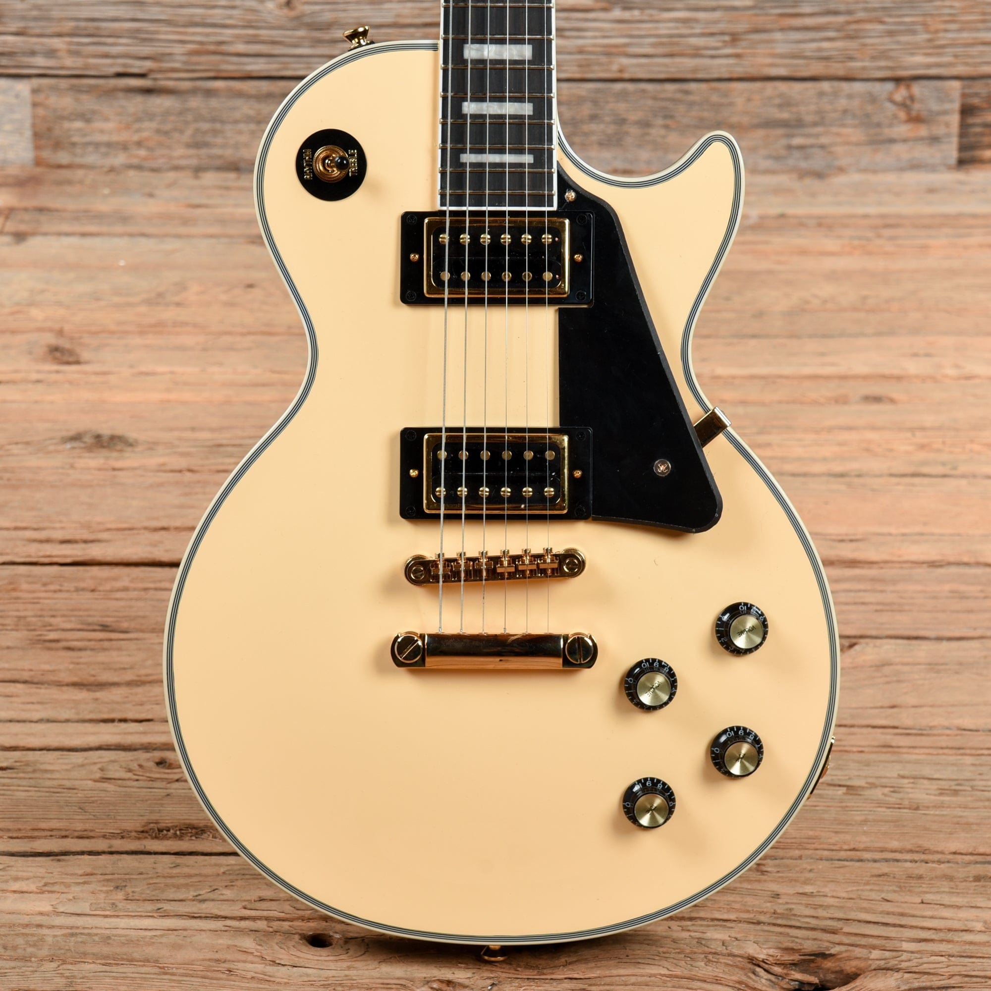 Epiphone Les Paul Custom Blackback Pro Antique White 2021 – Chicago Music  Exchange