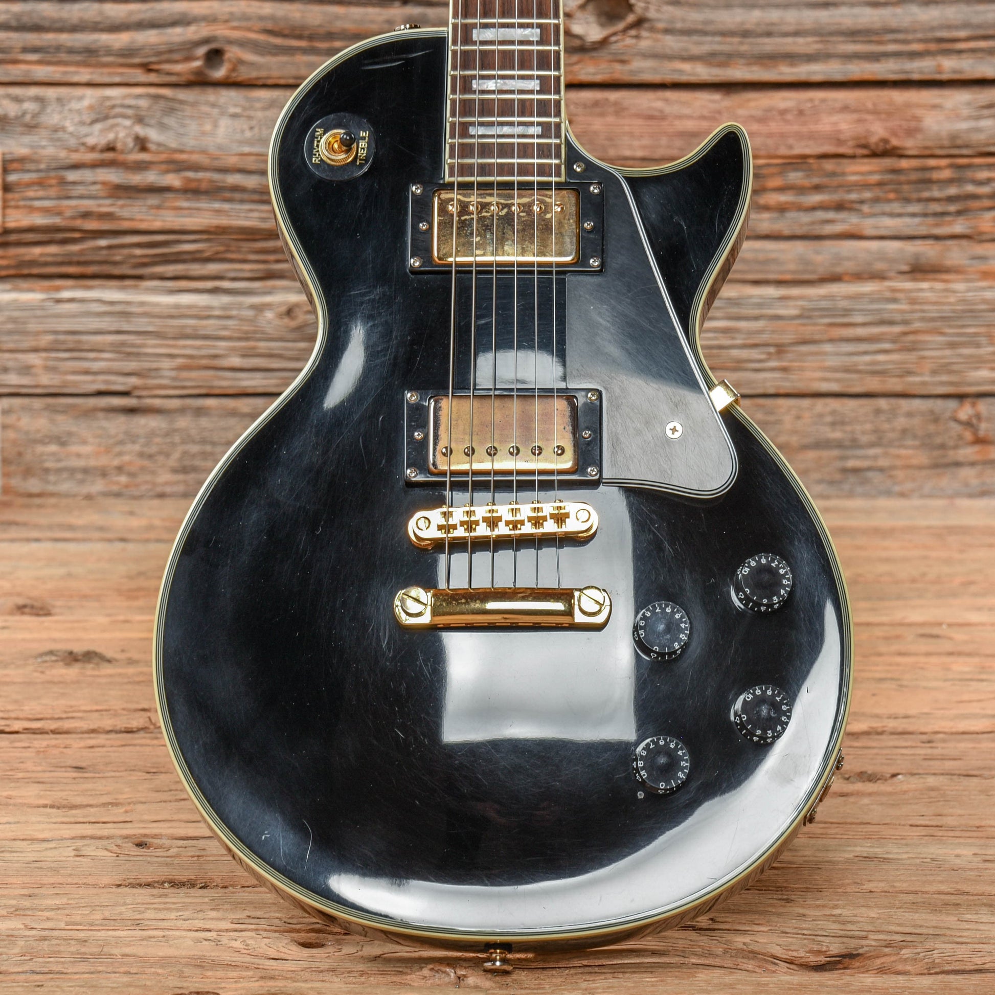 Epiphone Les Paul Custom Ebony Electric Guitars / Solid Body