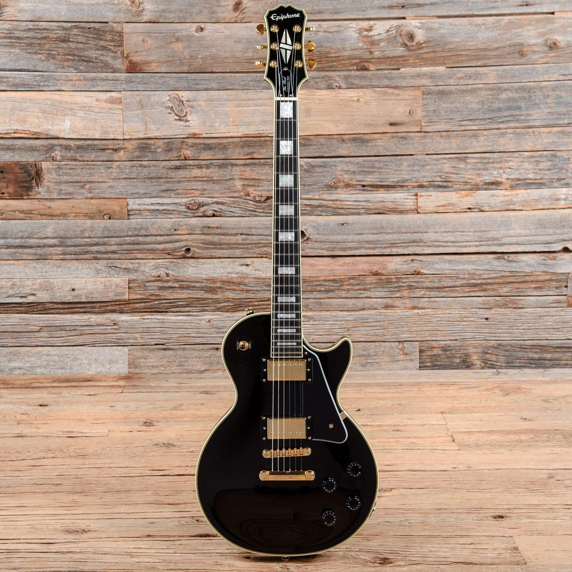 Epiphone Les Paul Custom PRO Black 2017 – Chicago Music Exchange