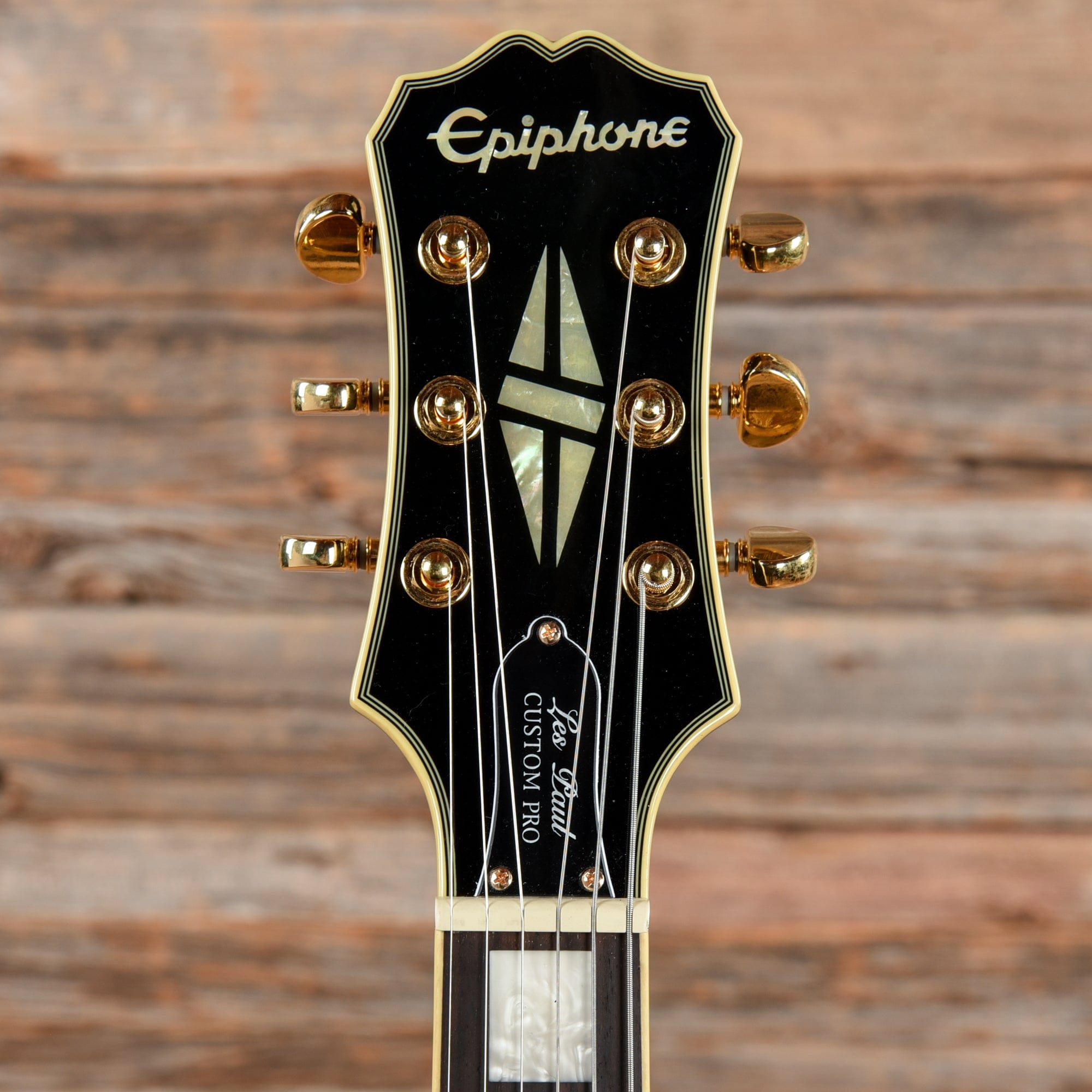 Epiphone Les Paul Custom Pro Ebony 2015 LEFTY – Chicago Music Exchange