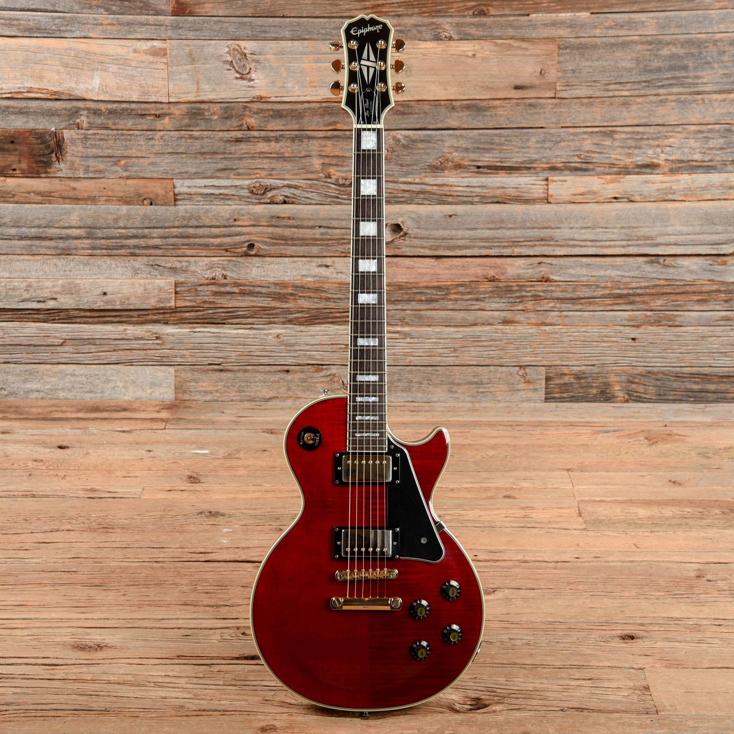 Epiphone Les Paul Custom Wine Red 2005 Electric Guitars / Solid Body