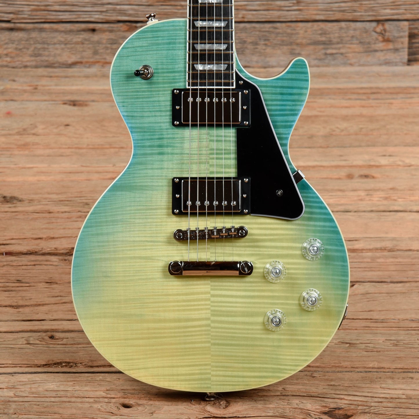 Epiphone Les Paul Modern Figured Caribbean Blue Fade 2020 Electric Guitars / Solid Body