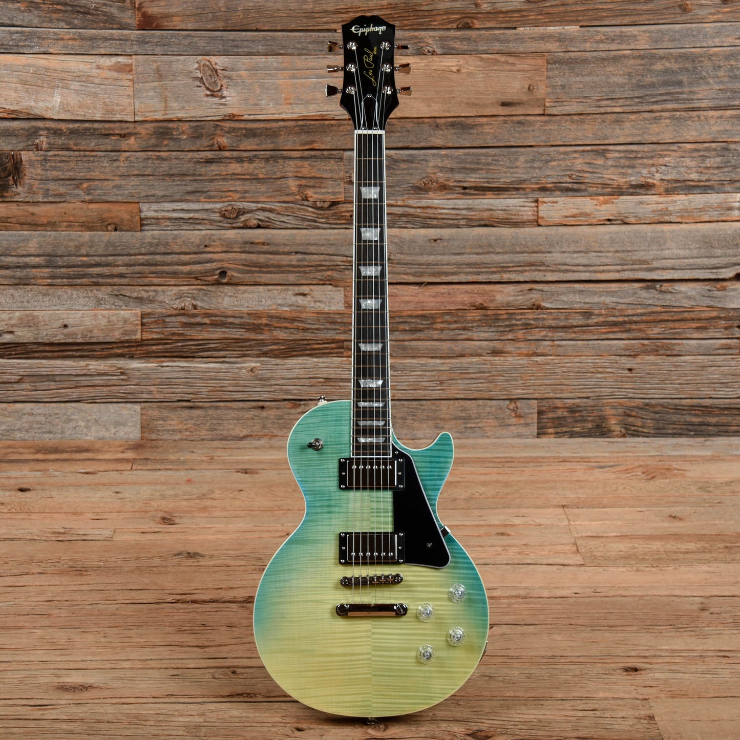 Epiphone Les Paul Modern Figured Caribbean Blue Fade 2020 Electric Guitars / Solid Body