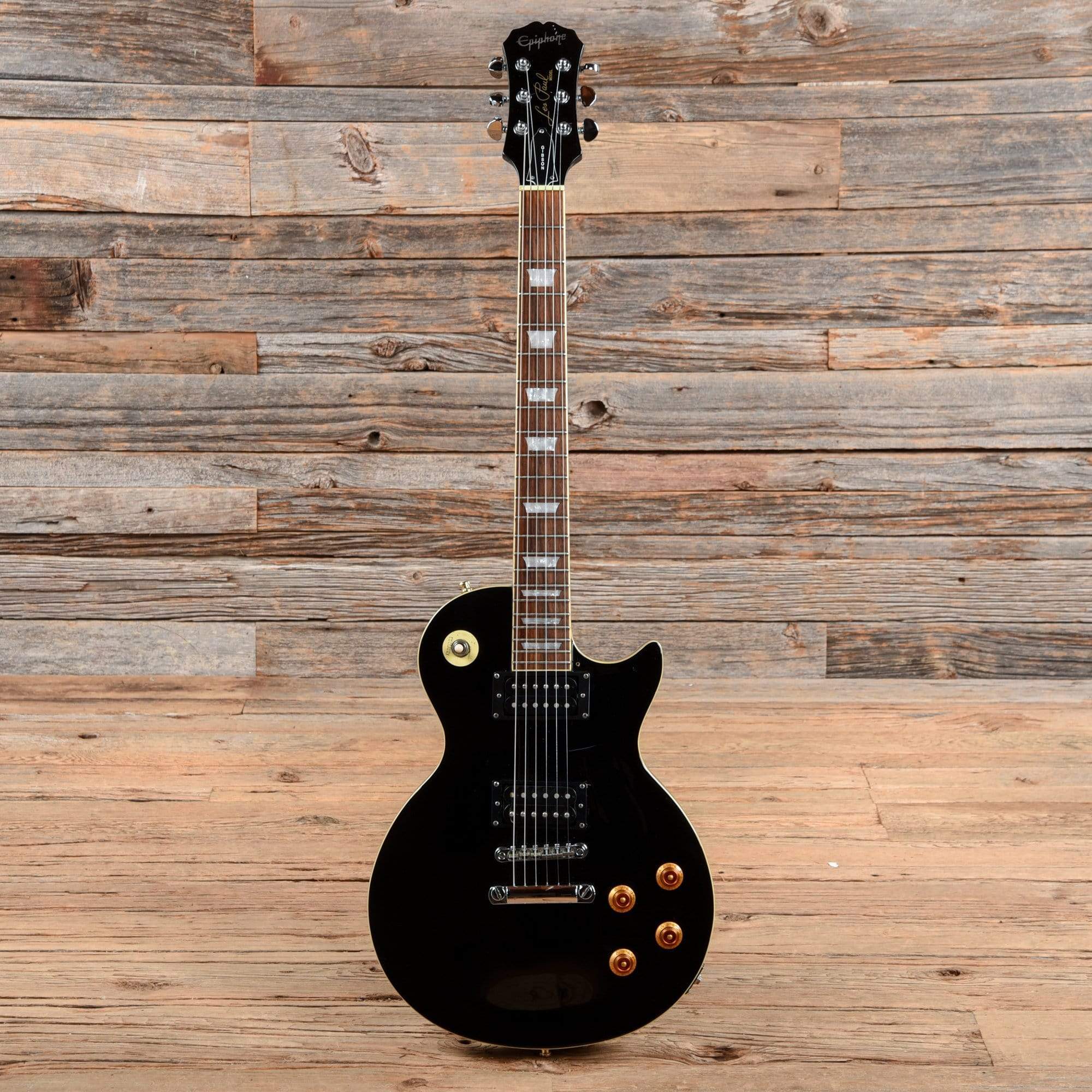 Epiphone Les Paul Standard Black 2004 Electric Guitars / Solid Body