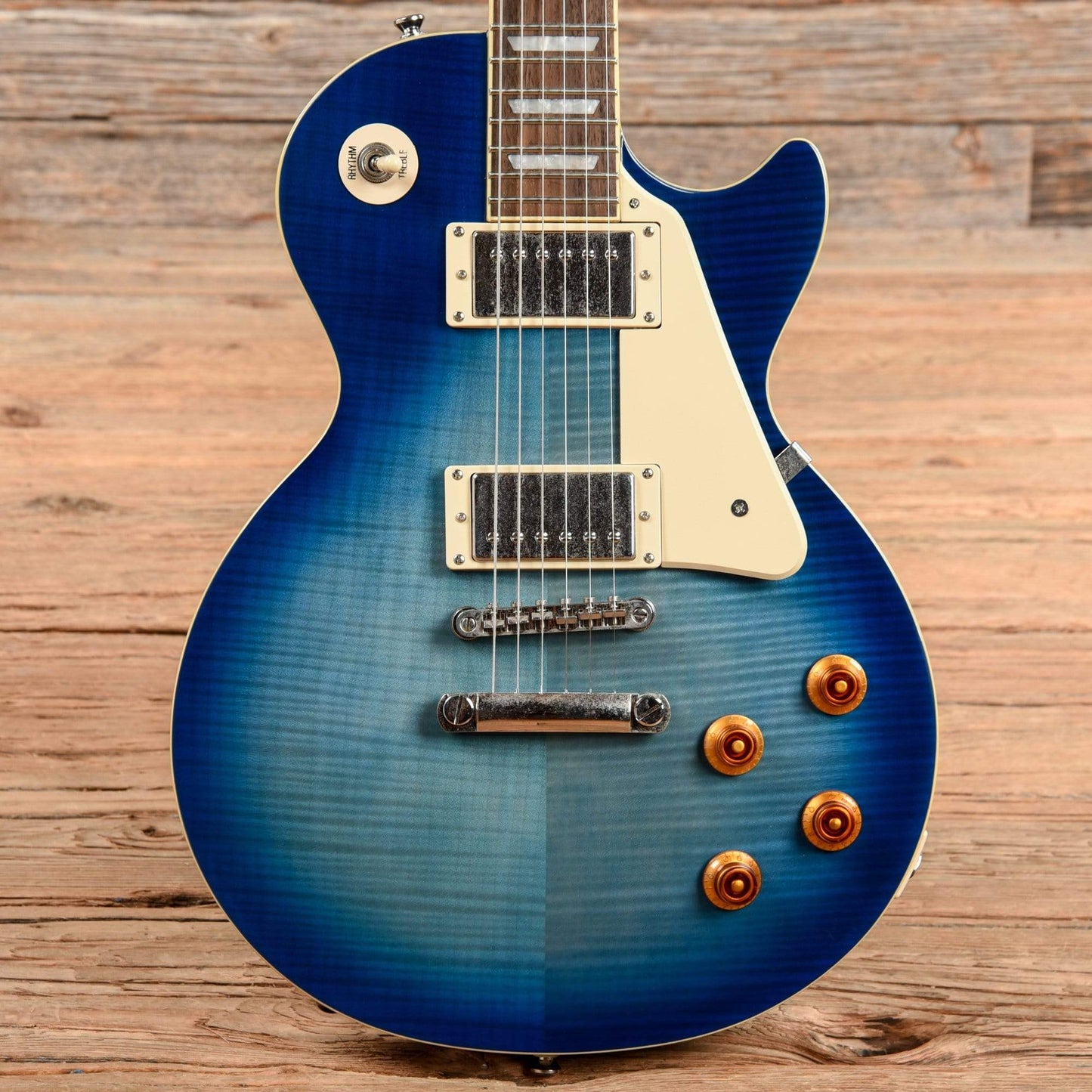 Epiphone Les Paul Standard Plus Top Pro Blue Burst 2015 Electric Guitars / Solid Body