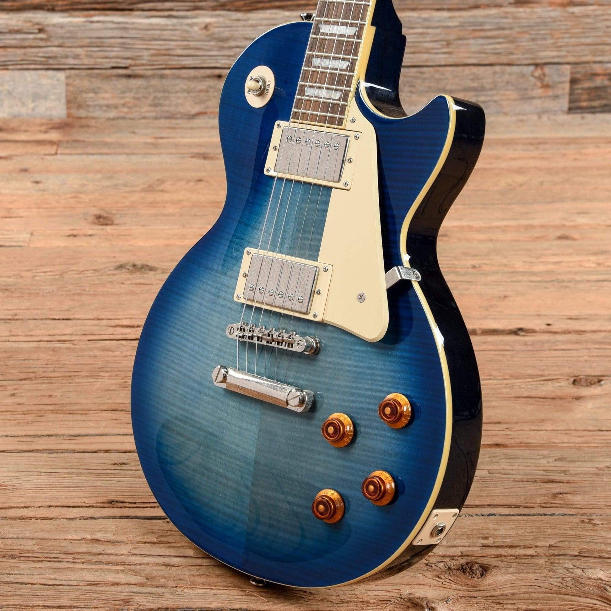 Epiphone Les Paul Standard Plus Top Pro Blue Burst 2015 Electric Guitars / Solid Body