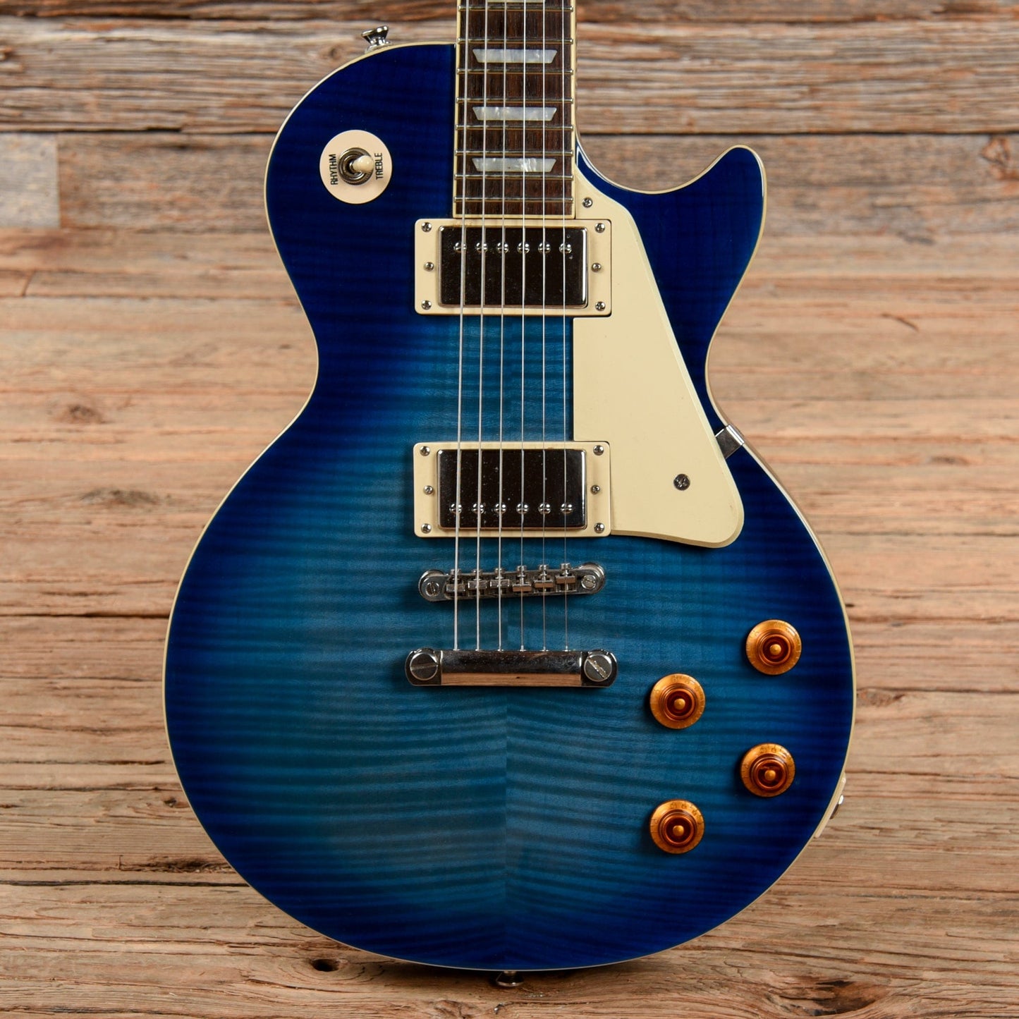 Epiphone Les Paul Standard Plus Top PRO Blue Burst 2016 Electric Guitars / Solid Body