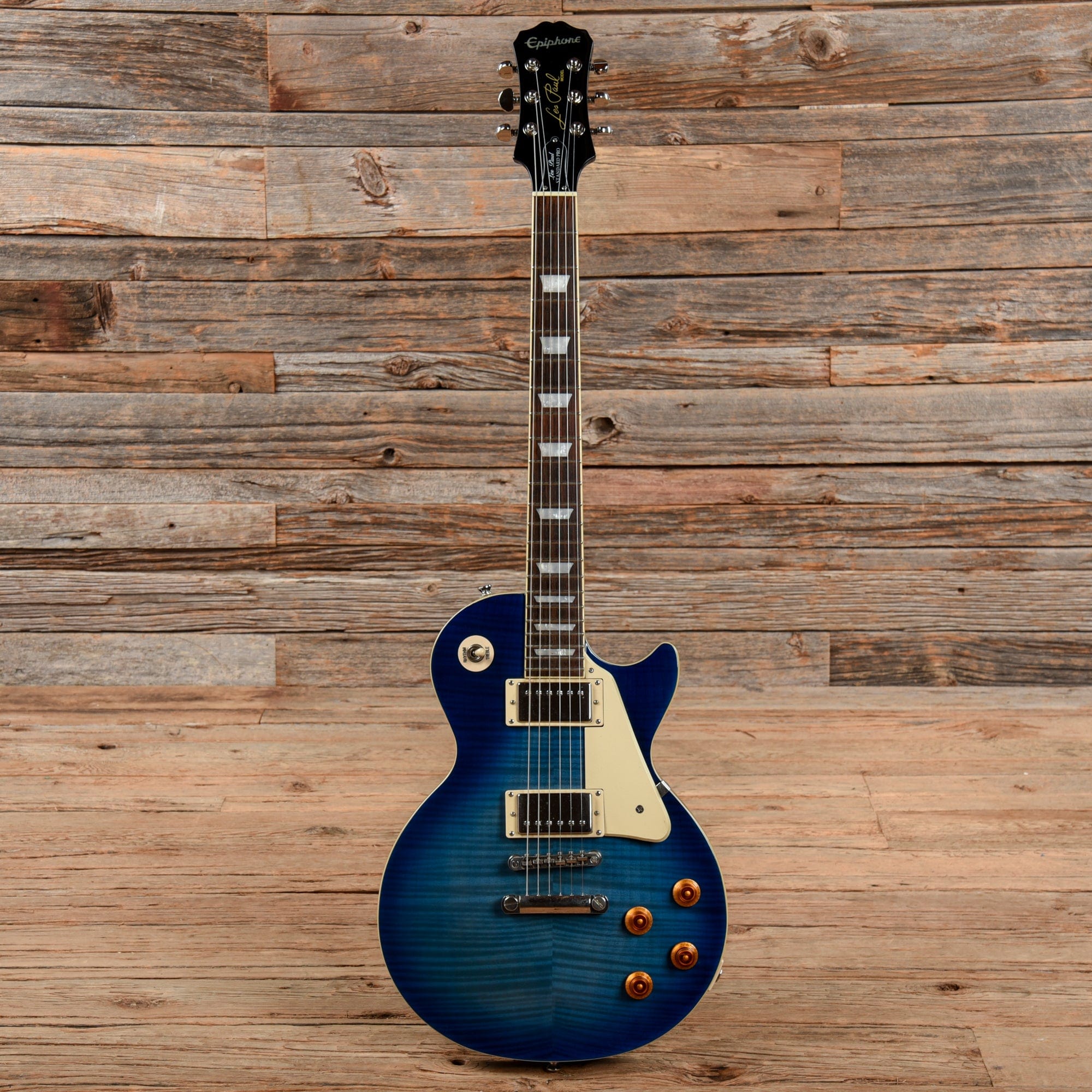 Epiphone Les Paul Standard Plus Top PRO Blue Burst 2016 – Chicago 