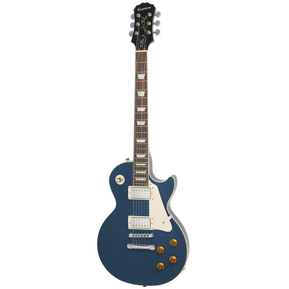 Epiphone Les Paul Standard Plus Top Pro Trans Blue Bundle W/ Hardshell Case Electric Guitars / Solid Body