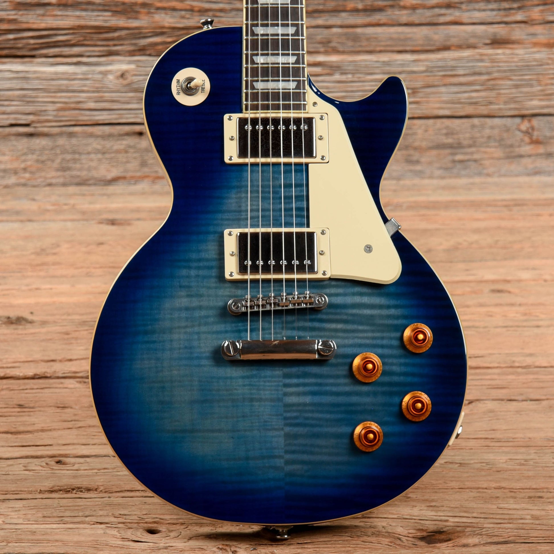 Epiphone Les Paul Standard Plus Top Pro Translucent Blue 2015 Electric Guitars / Solid Body