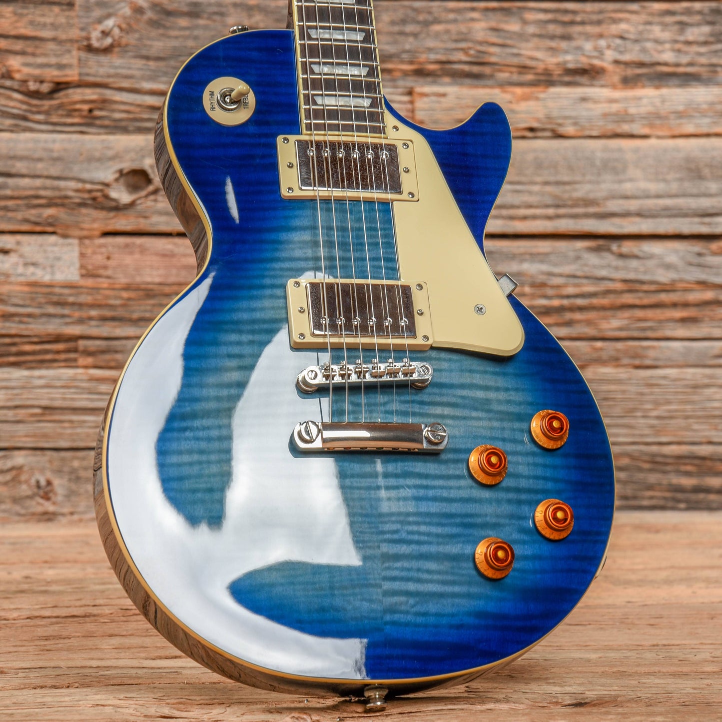 Epiphone Les Paul Standard Plus Top Pro Translucent Blue 2015 Electric Guitars / Solid Body