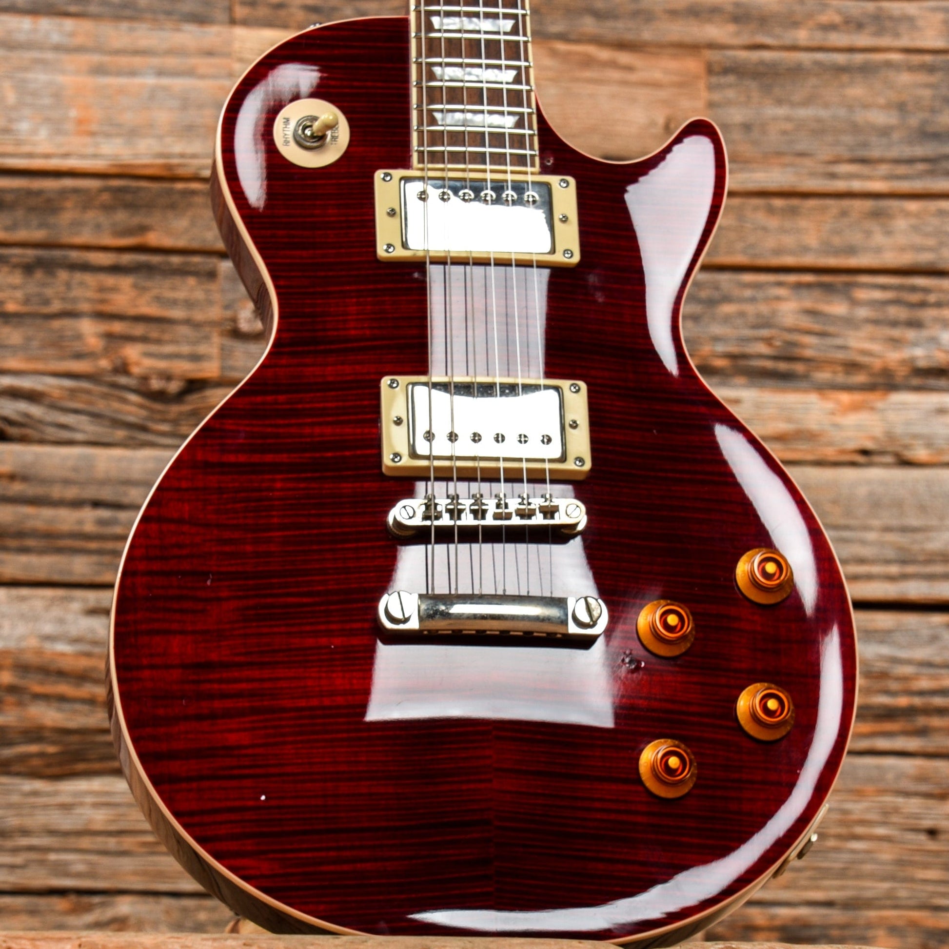 Epiphone Les Paul Standard Plus Top Pro Wine Red 2014 Electric Guitars / Solid Body