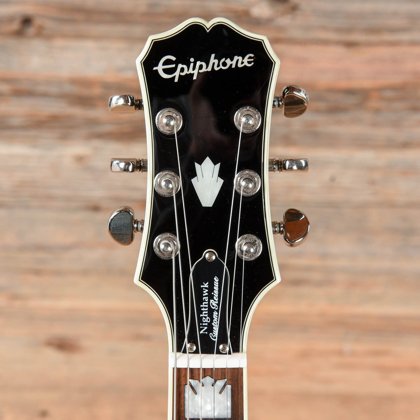 Epiphone Nighthawk Custom Reissue Transparent Black Electric Guitars / Solid Body