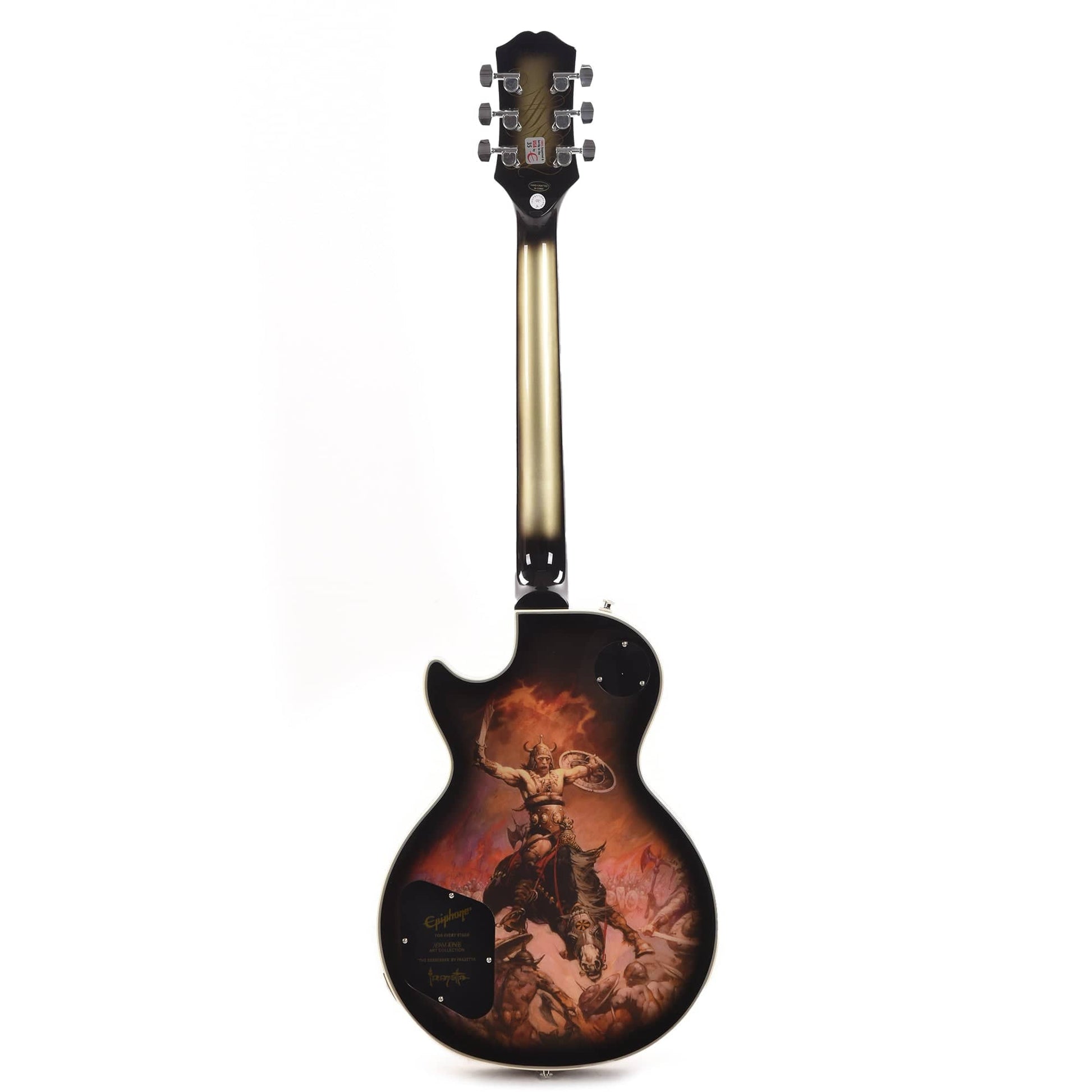 Epiphone Artist Adam Jones Les Paul Custom Art "Frank Frazetta - The Berserker" w/Protector Case