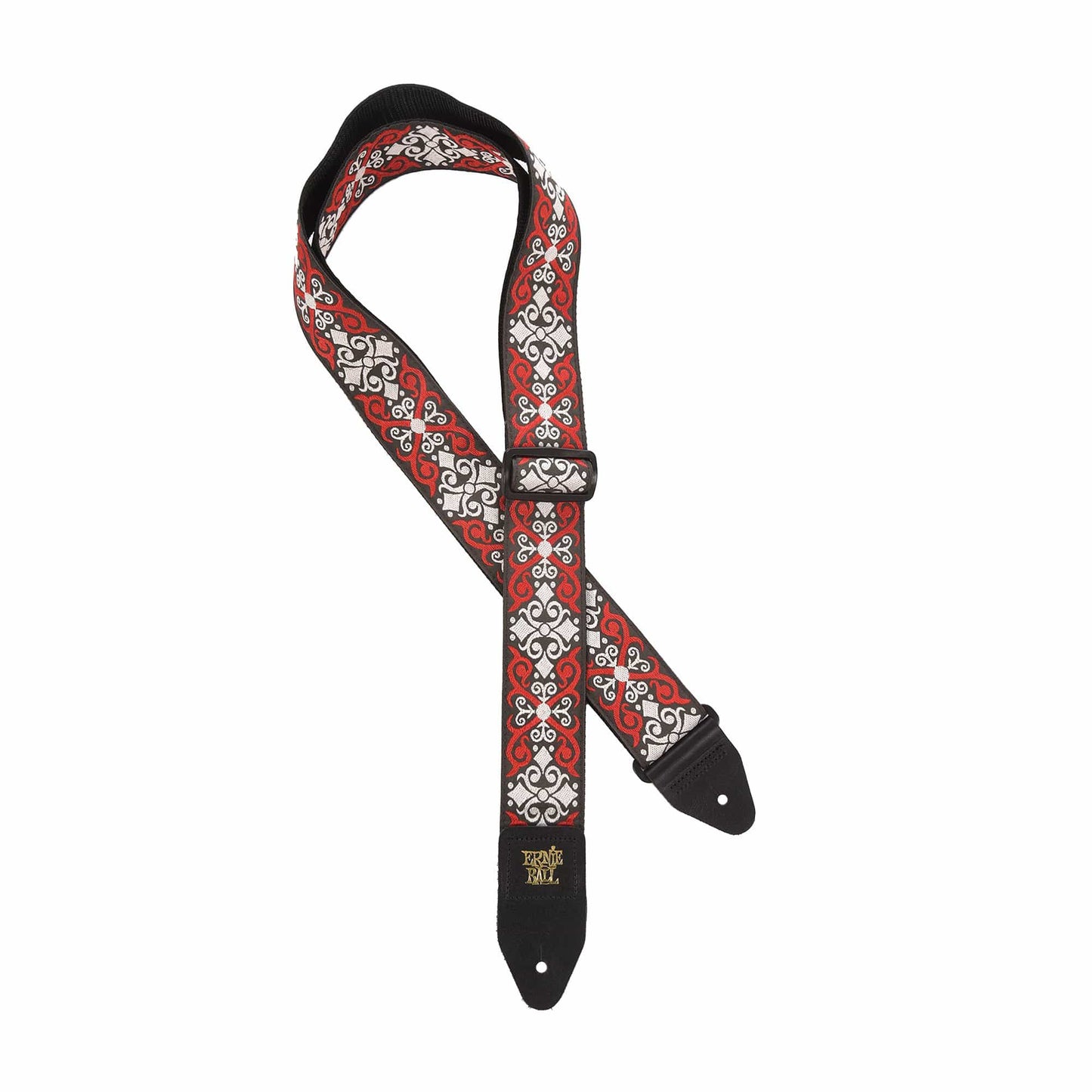 Ernie Ball Red Trellis Jacquard Guitar Strap Accessories / Straps