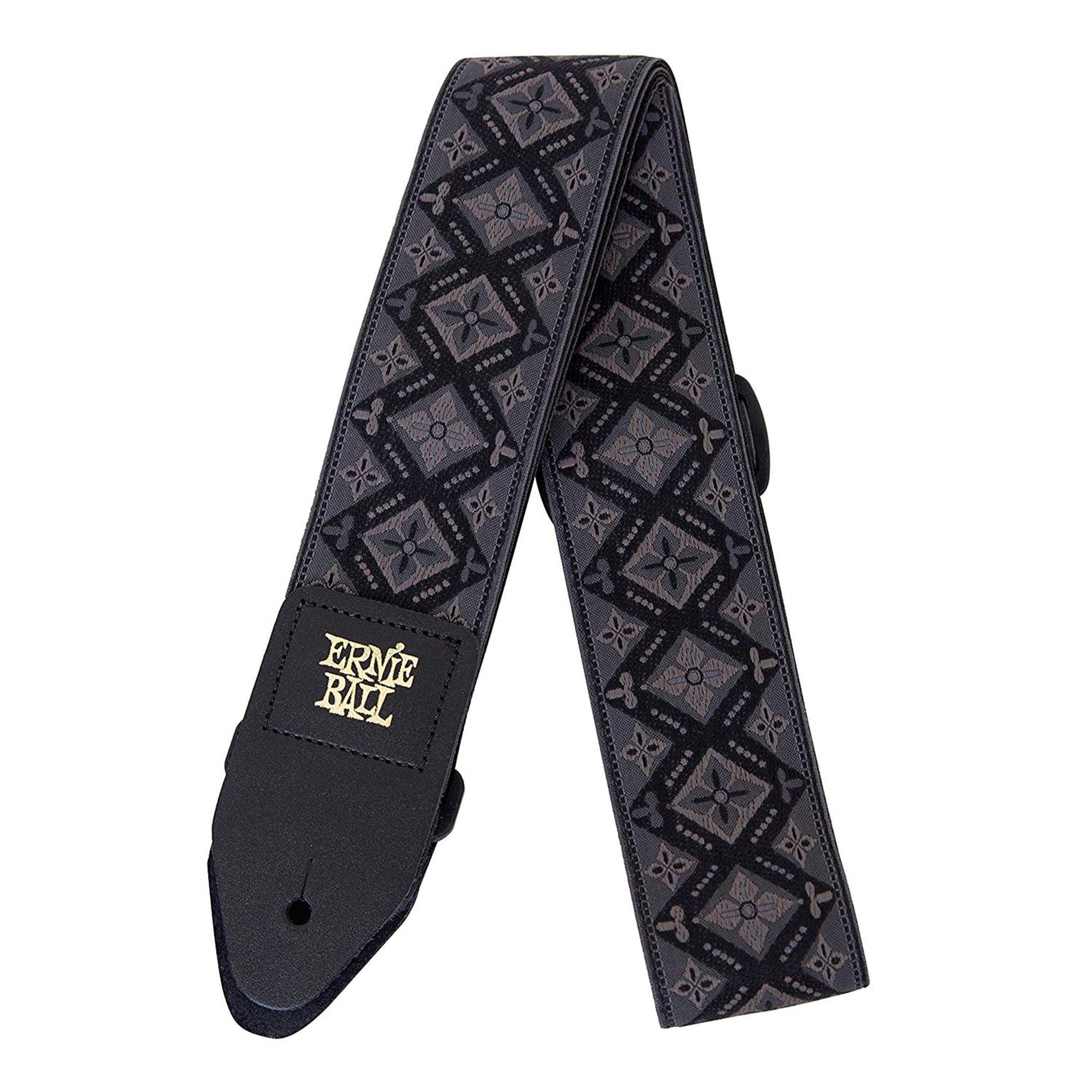 Ernie Ball Regal Black Jacquard Guitar Strap Accessories / Straps