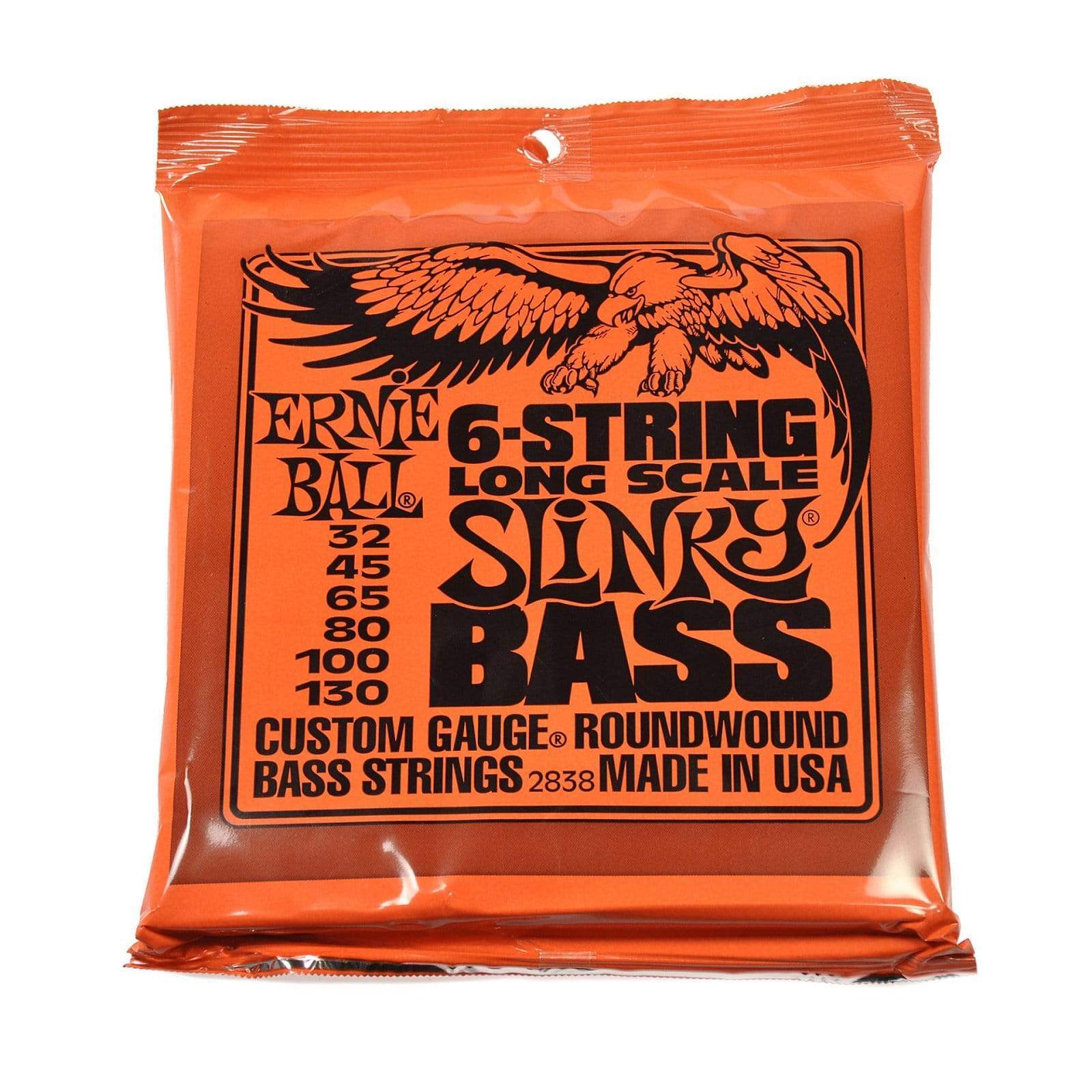 Ernie Ball 2838 Long-Scale Slinky 6-String Bass 32-130 Accessories / Strings / Bass Strings