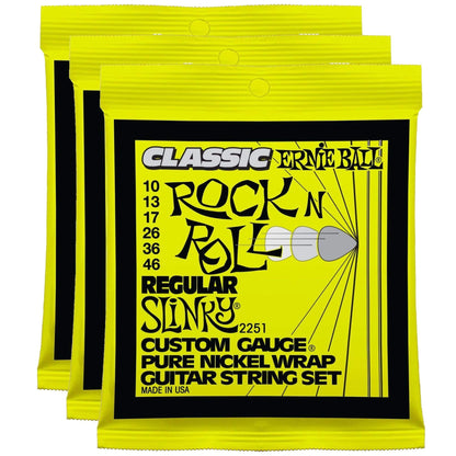 Ernie Ball 2251 R&R Regular Slinky 10-46 (3 Pack Bundle) Accessories / Strings / Guitar Strings