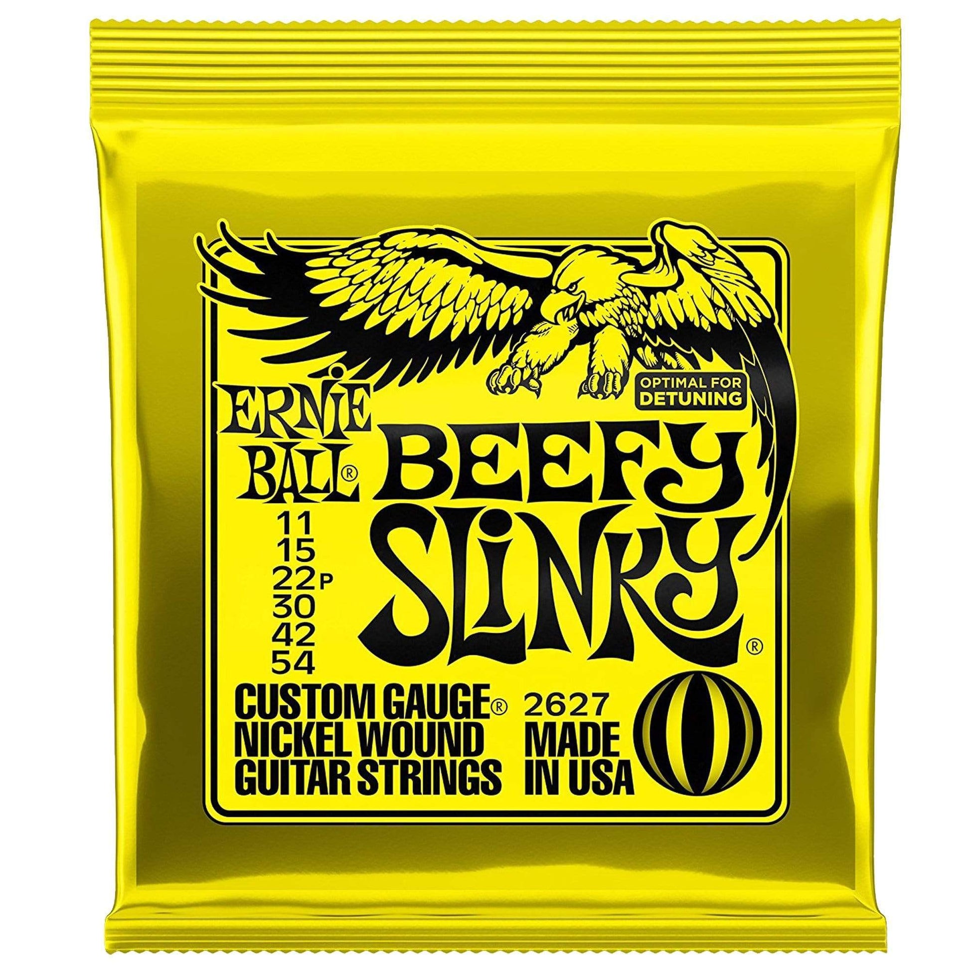 Ernie Ball 2627 Beefy Slinky 11-54 (3 Pack Bundle) Accessories / Strings / Guitar Strings