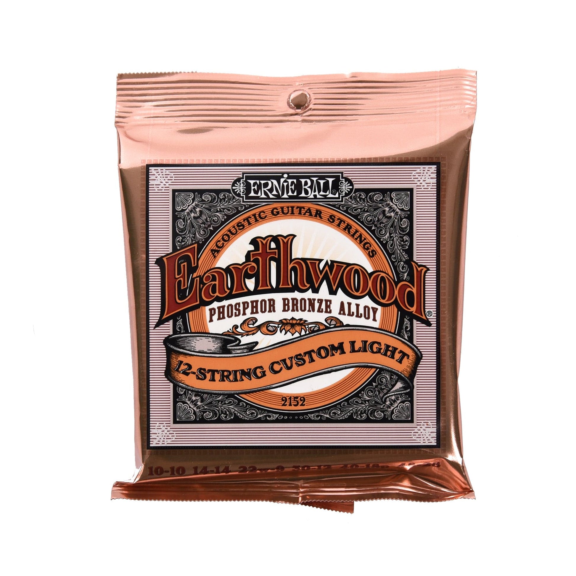 Ernie Ball Earthwood Custom Light 12-String Acoustic Strings Phosphor Bronze 10-48 Accessories / Strings / Guitar Strings