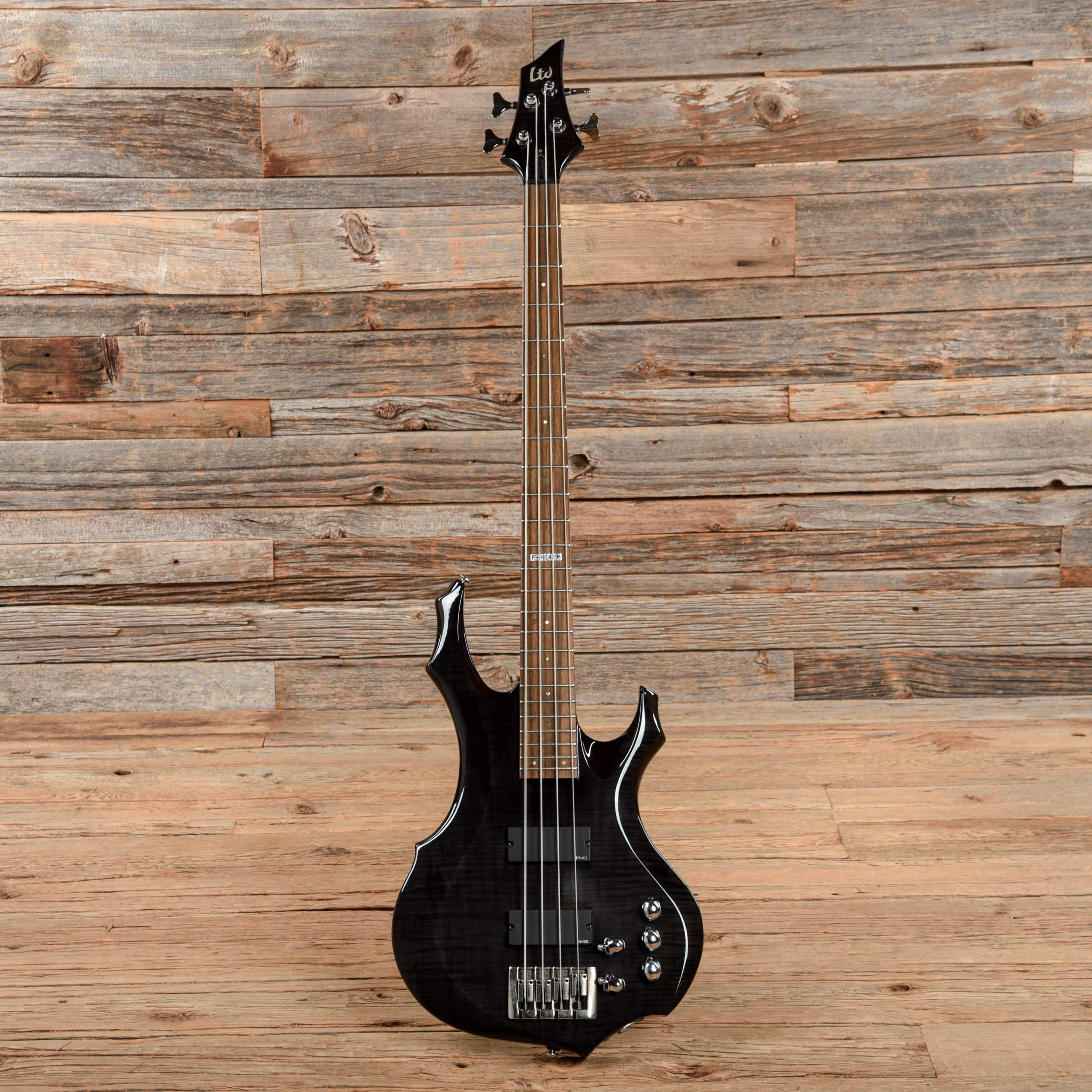 ESP LTD F-414FM See Thru Black 2009 Bass Guitars / 4-String