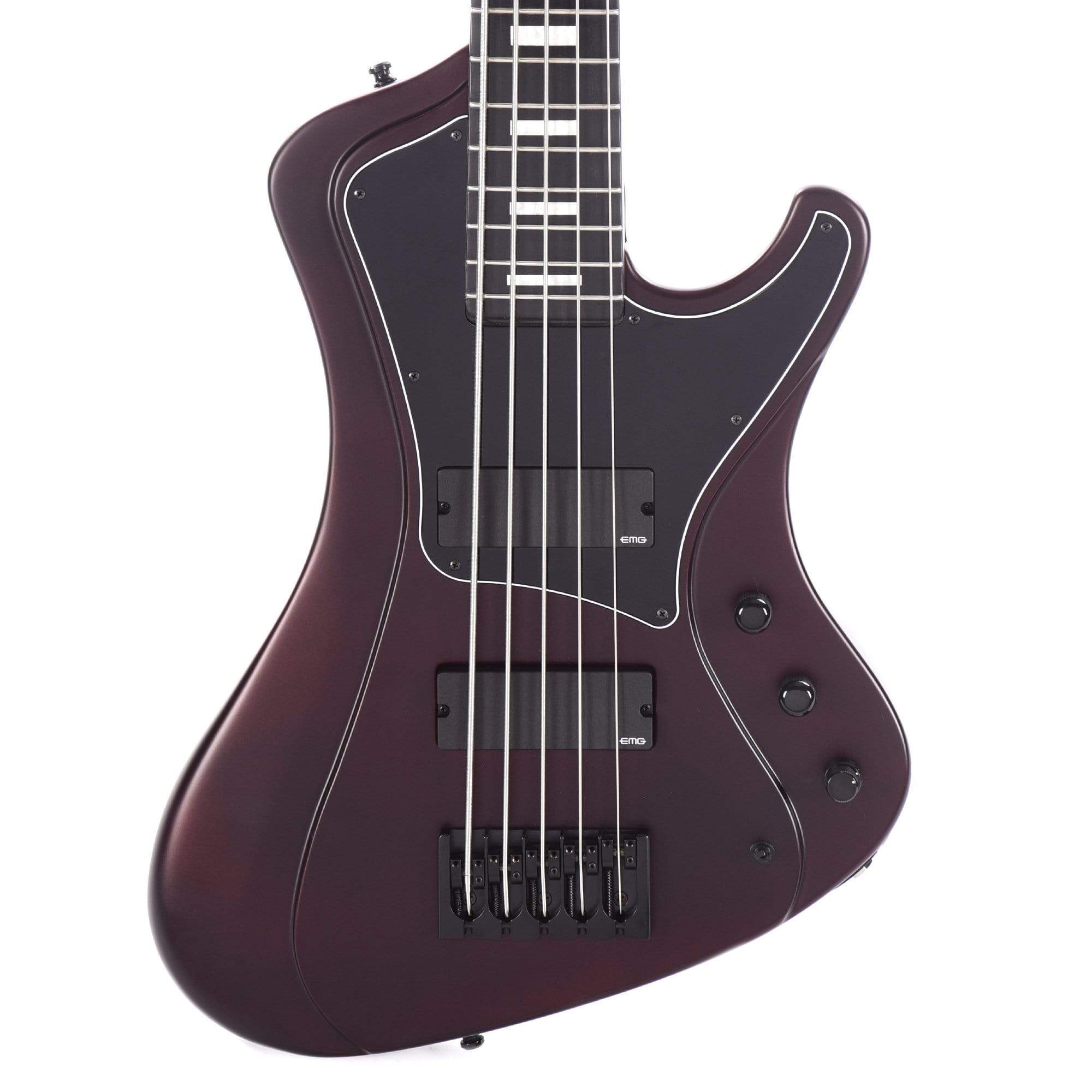 ESP E-II  Stream SL-5 Deep Red Metallic Satin Bass Guitars / 5-String or More