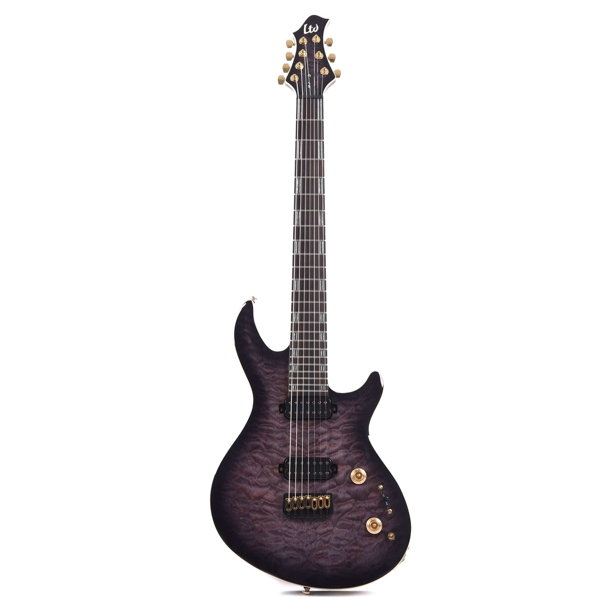 ESP LTD JR-7 Javier Reyes Signsture Baritone Faded Blue Sunburst Electric Guitars / Baritone