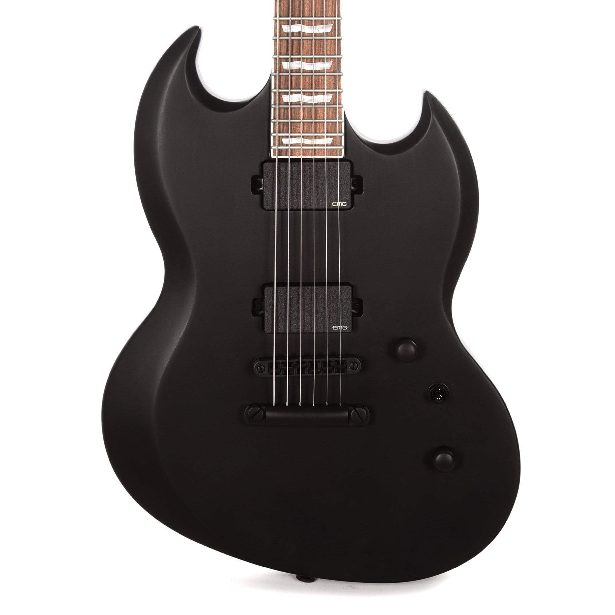 ESP LTD Viper-400 Baritone Black Satin Electric Guitars / Baritone