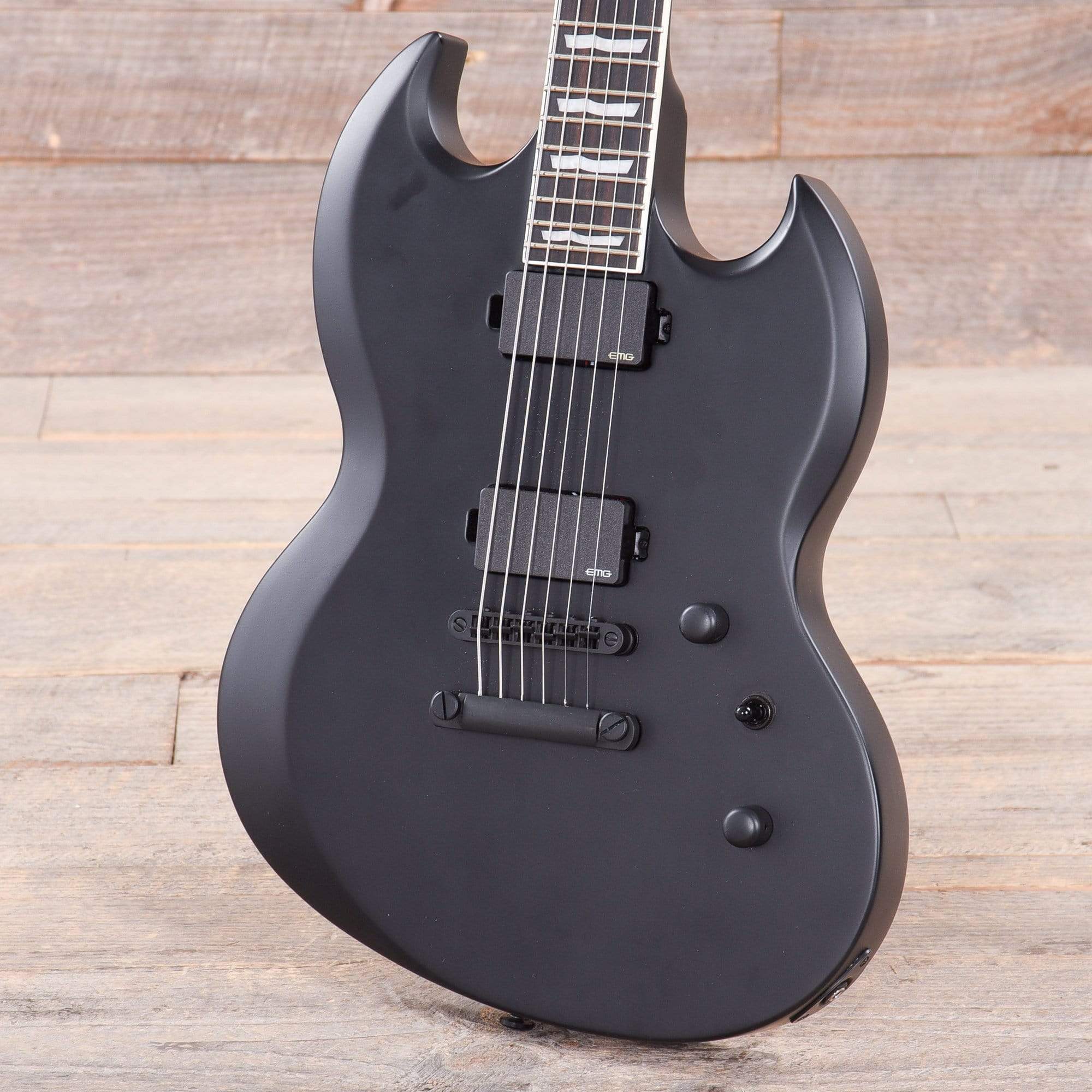 ESP LTD Viper-400 Baritone Black Satin Electric Guitars / Baritone