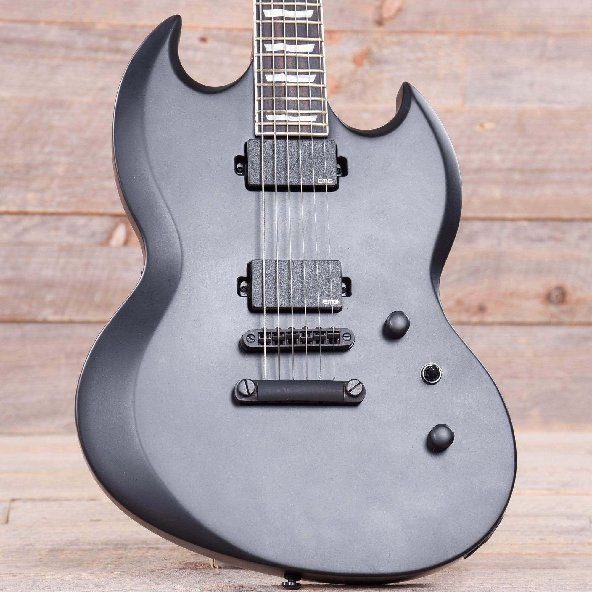 ESP LTD Viper-400 Baritone Black Satin Electric Guitars / Baritone