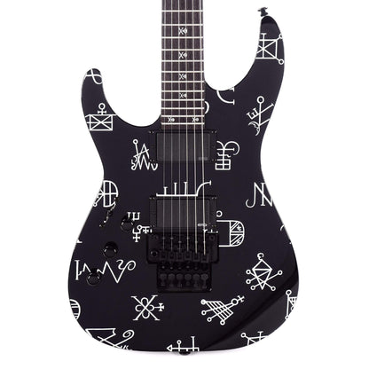 ESP LTD Kirk Hammett Signature KHnology Black w/Graphic LEFTY Electric Guitars / Left-Handed