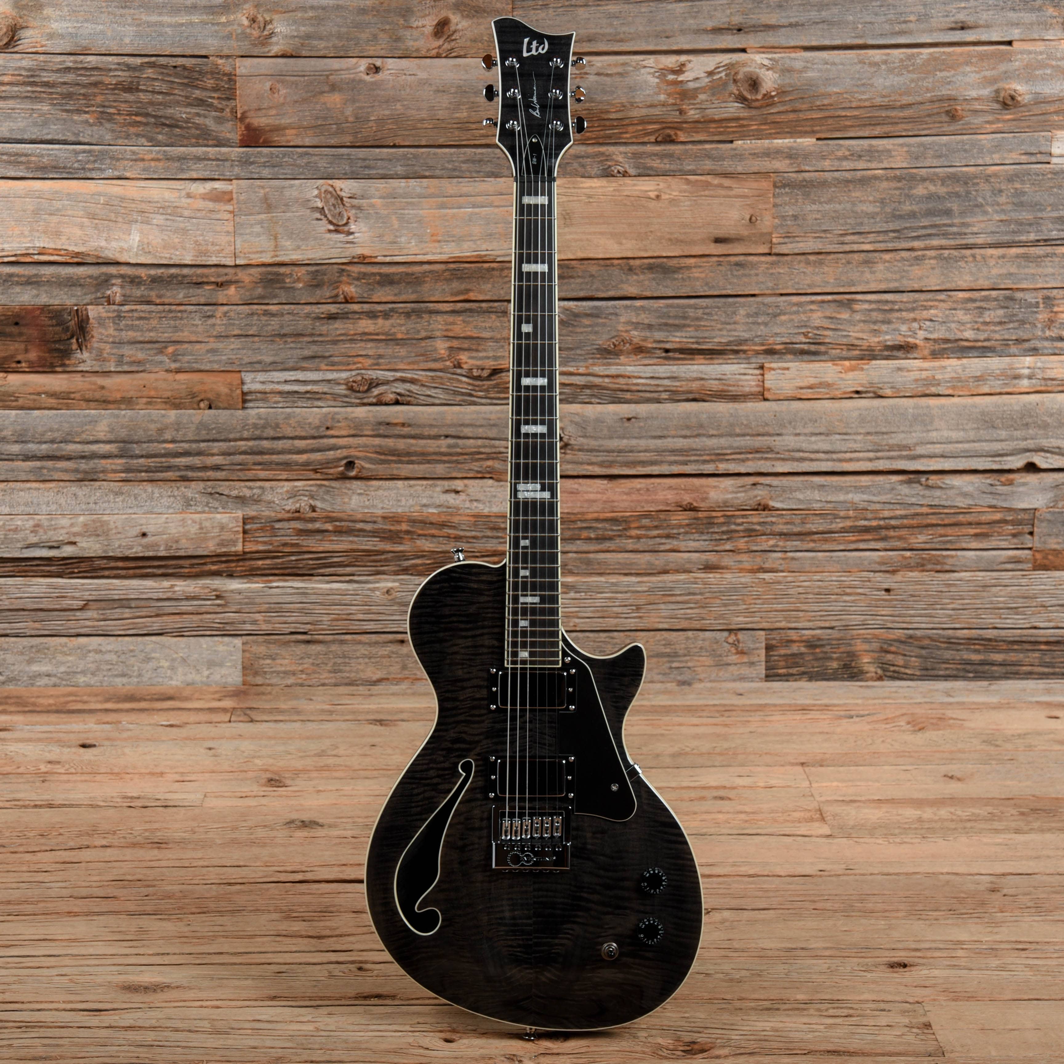 ESP LTD BW1 FM ET Ben Weinman Signature See Thru Black 2014 Electric Guitars / Semi-Hollow