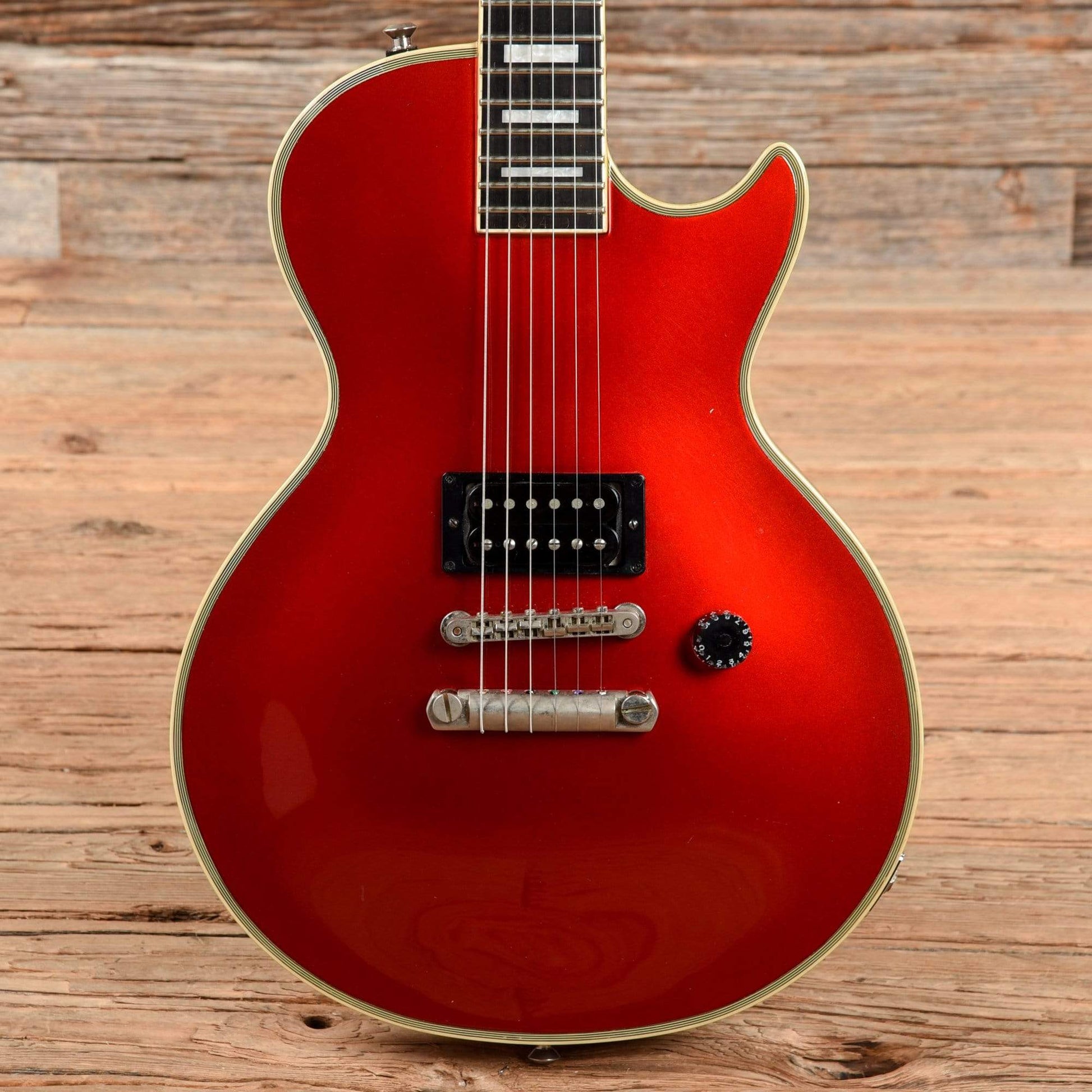 ESP Custom Metallic Red 1980s Electric Guitars / Solid Body