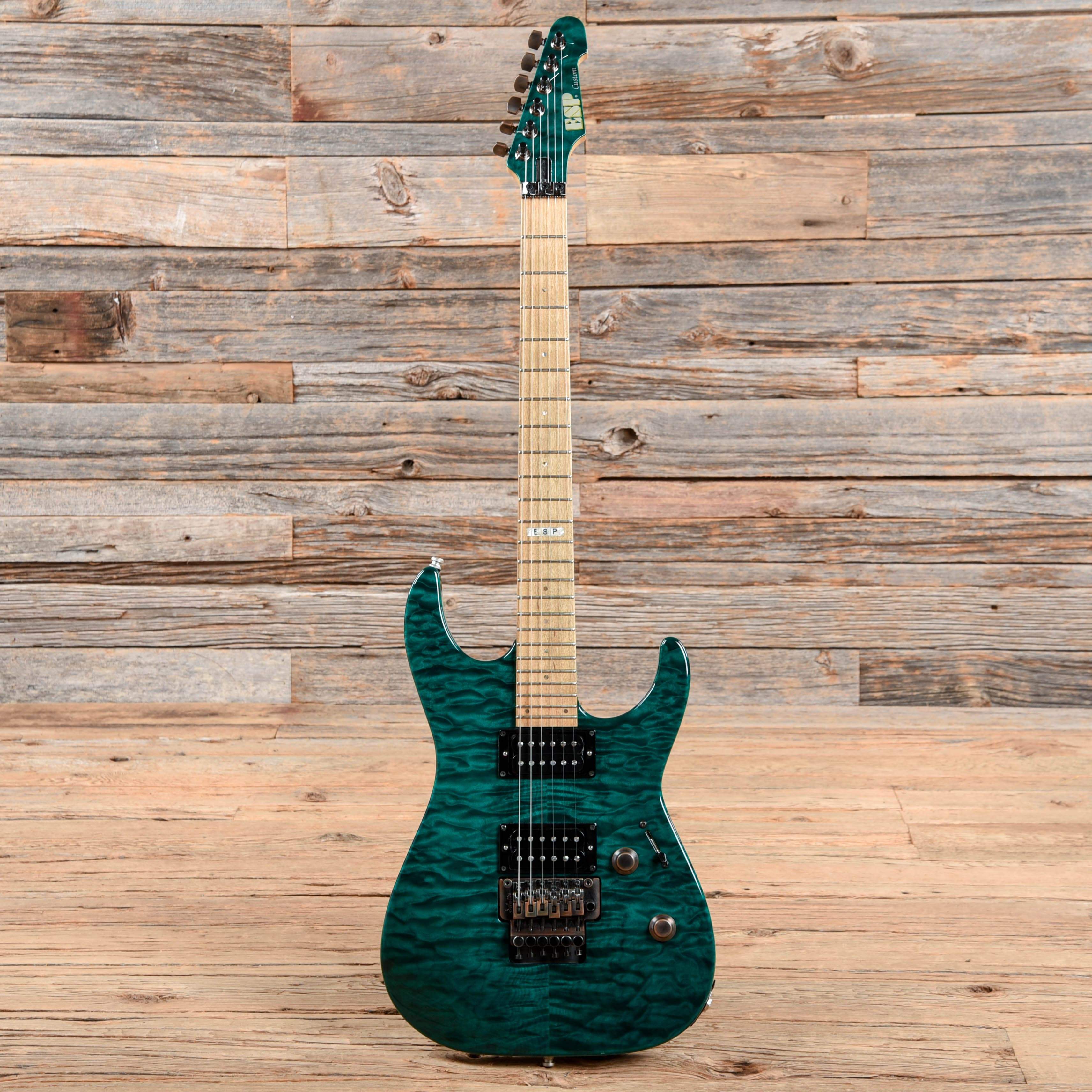 ESP Custom Shop M-II Transparent Green Electric Guitars / Solid Body