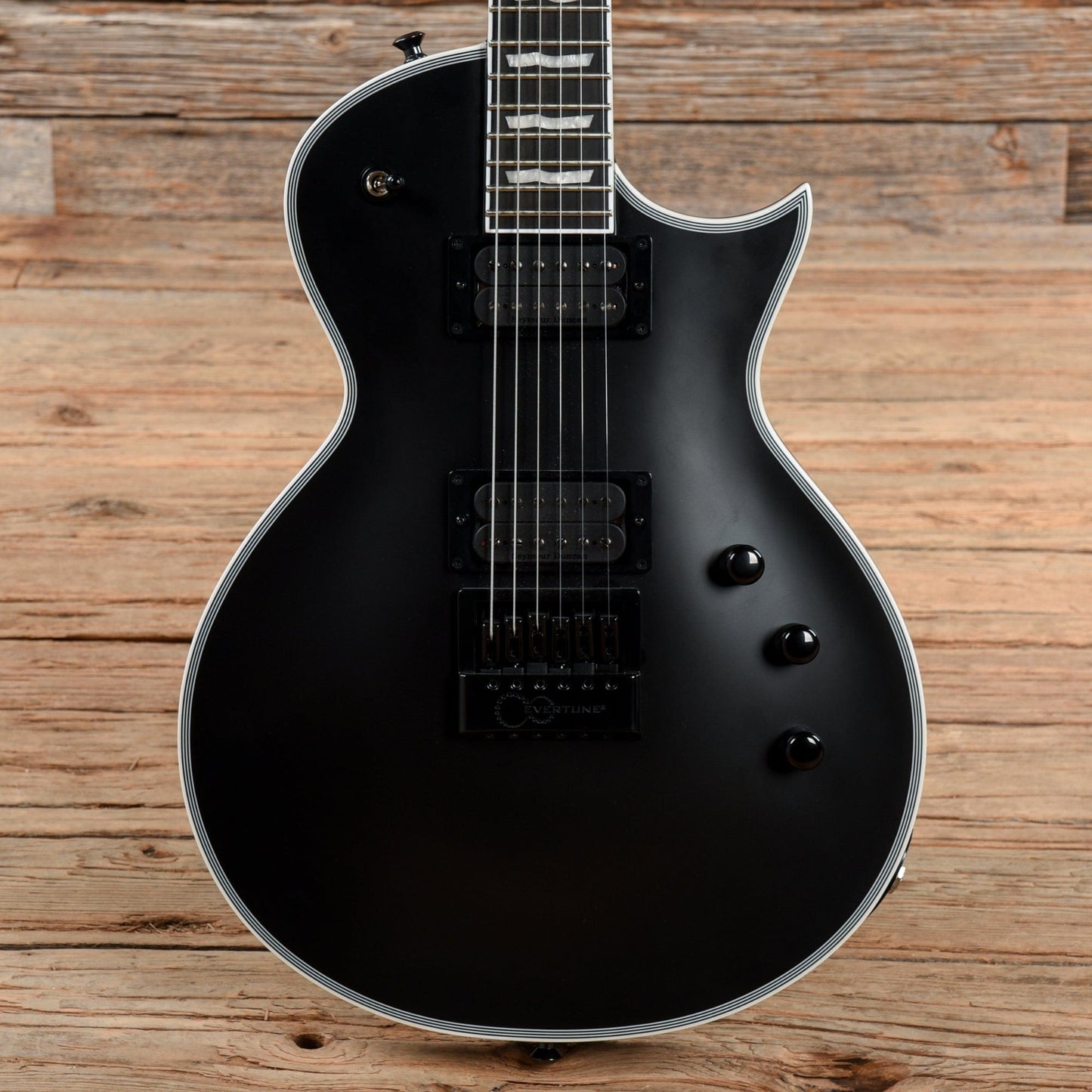 ESP E-II Eclipse Evertune Matte Black Electric Guitars / Solid Body