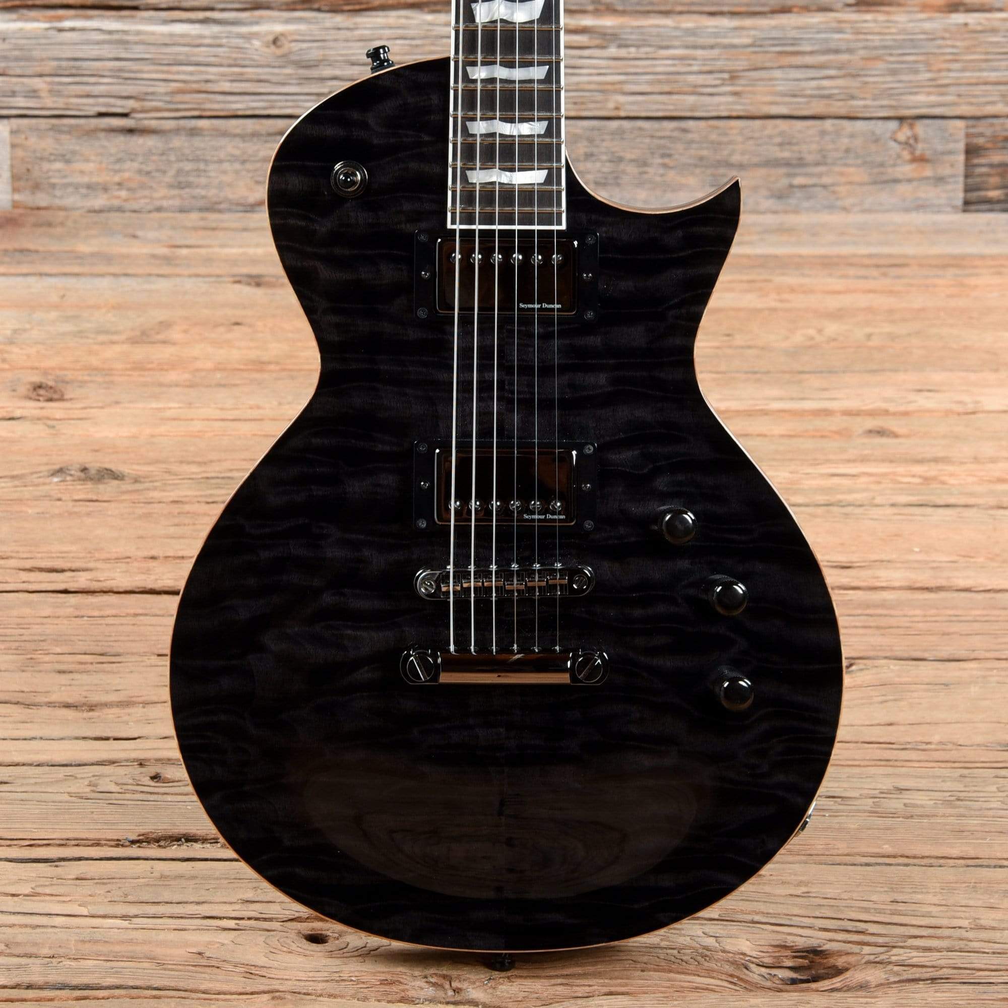 ESP Eclipse Custom Transparen Black Quilt 2010 Electric Guitars / Solid Body