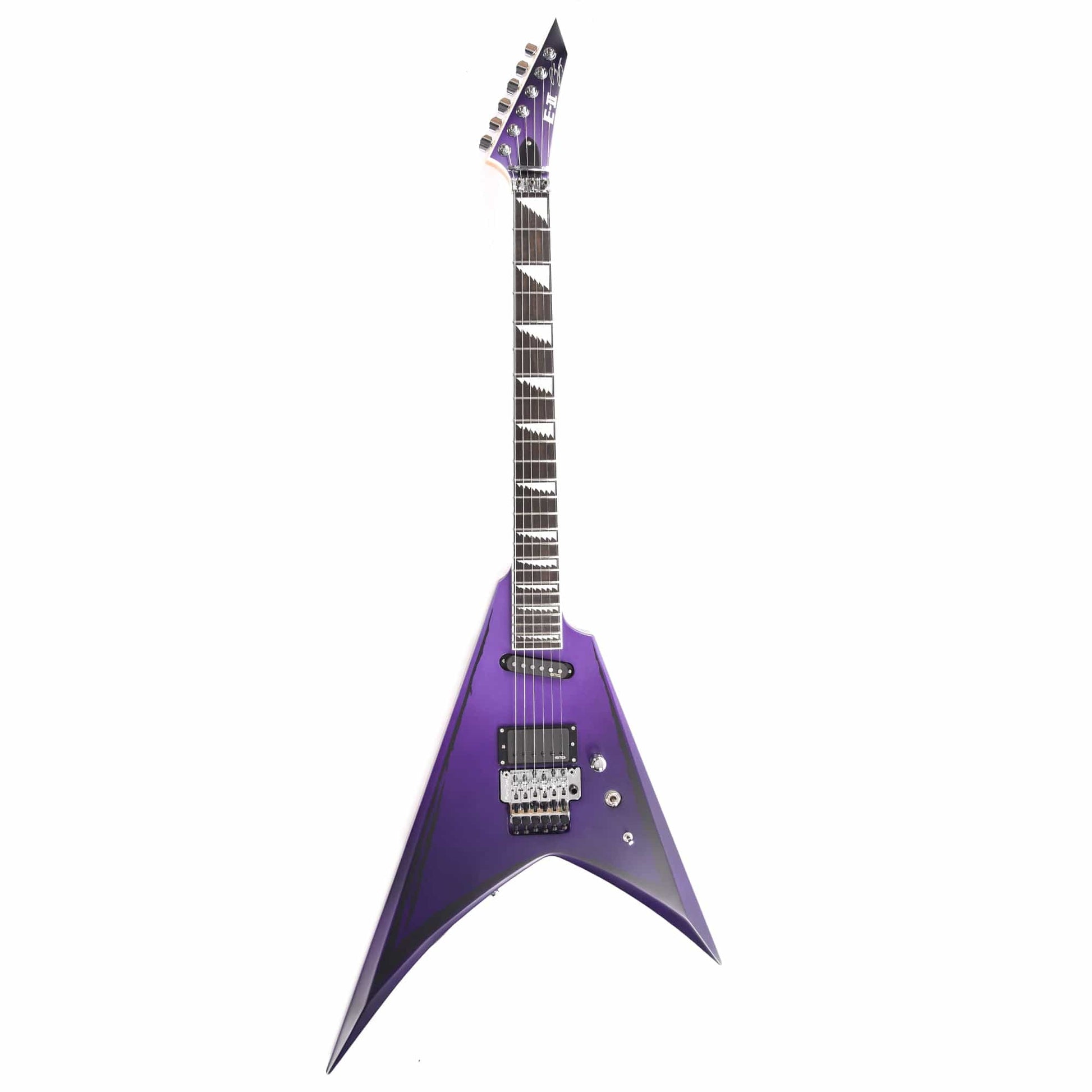 ESP EII Alexi Ripped Purple Fade Satin w/Ripped Pinstripes Electric Guitars / Solid Body