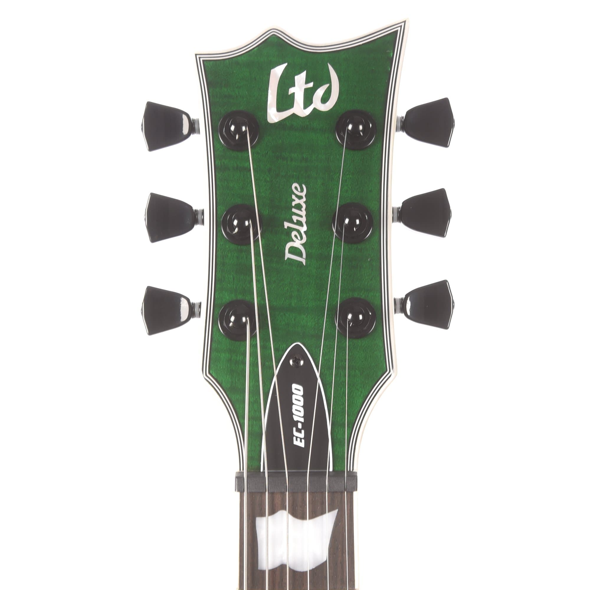 ESP LTD EC-1000 See Thru Green Electric Guitars / Solid Body