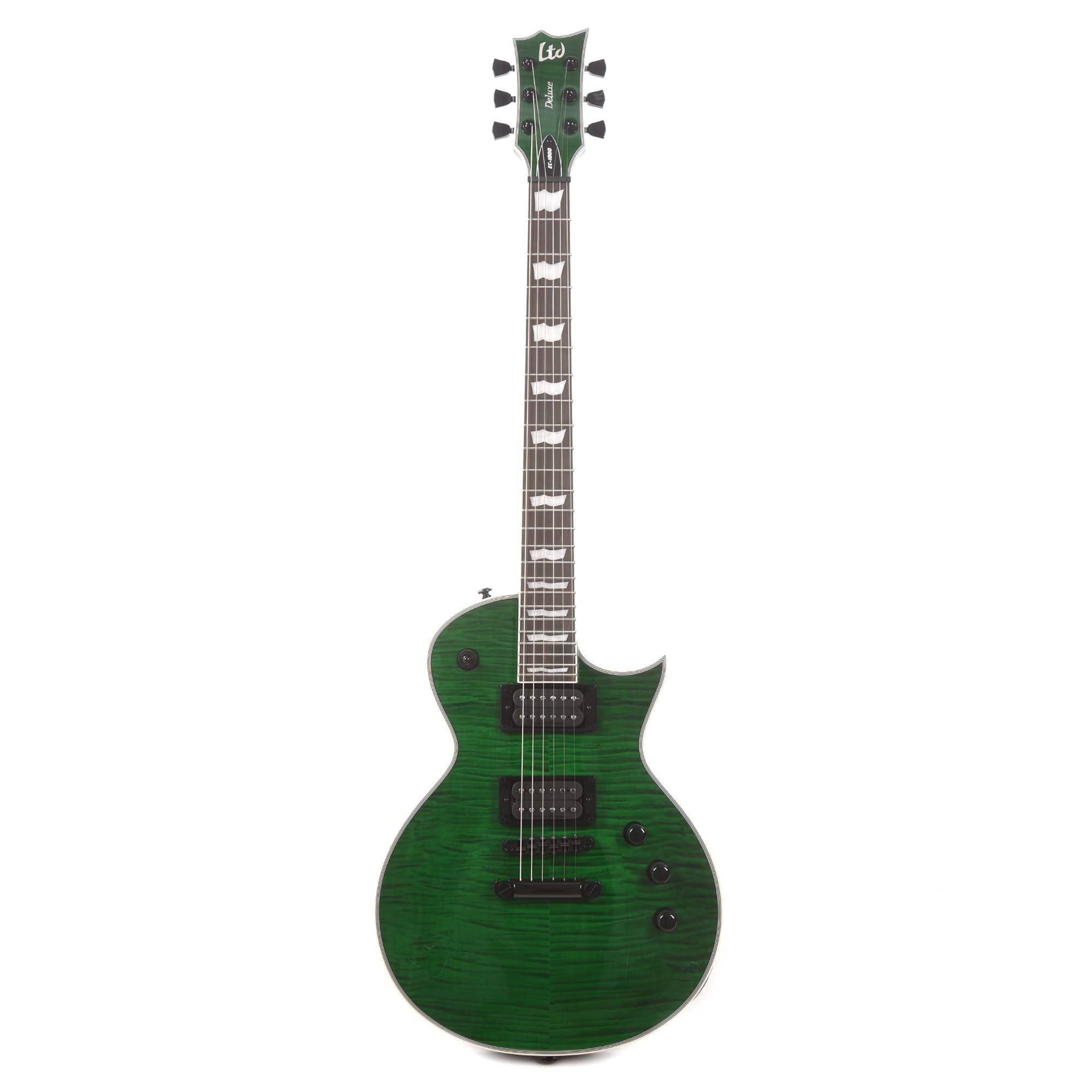 ESP LTD EC-1000 See Thru Green Electric Guitars / Solid Body