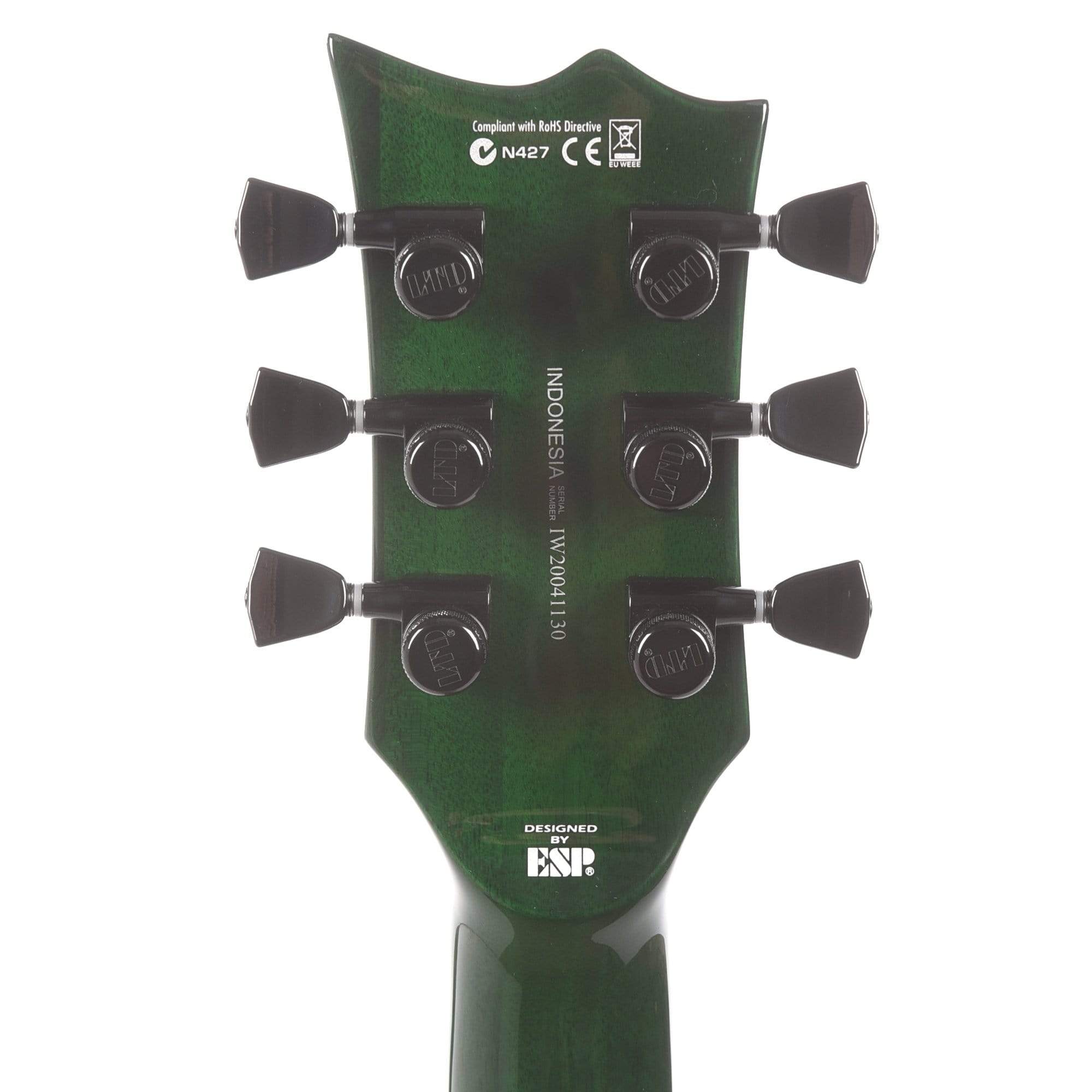 ESP LTD EC-1000 See Thru Green Electric Guitars / Solid Body