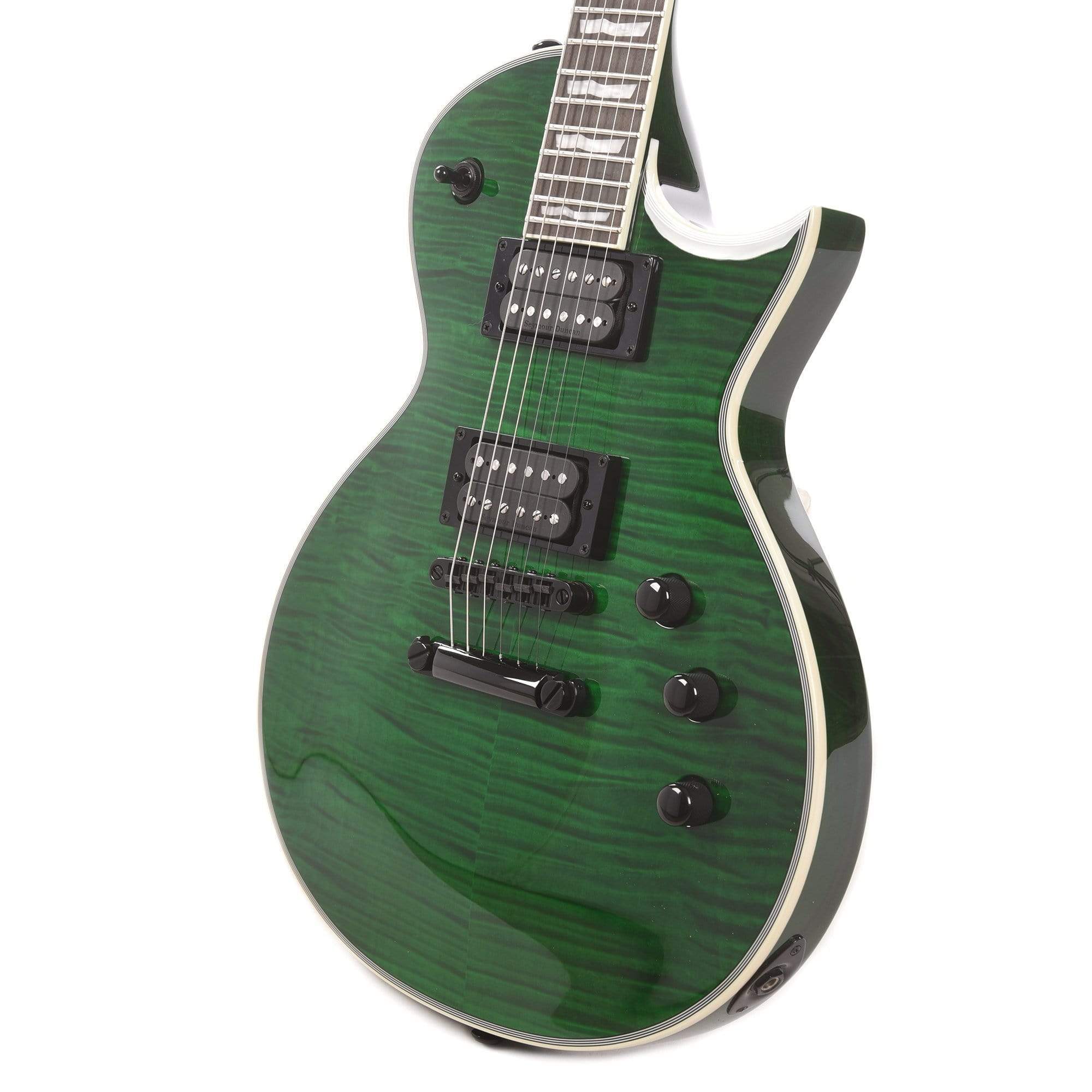 ESP LTD EC-1000 See Thru Green Electric Guitars / Solid Body