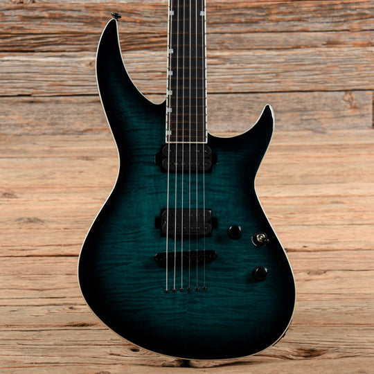 ESP LTD H3-1000 FM Black Turquoise Burst 2021 Electric Guitars / Solid Body