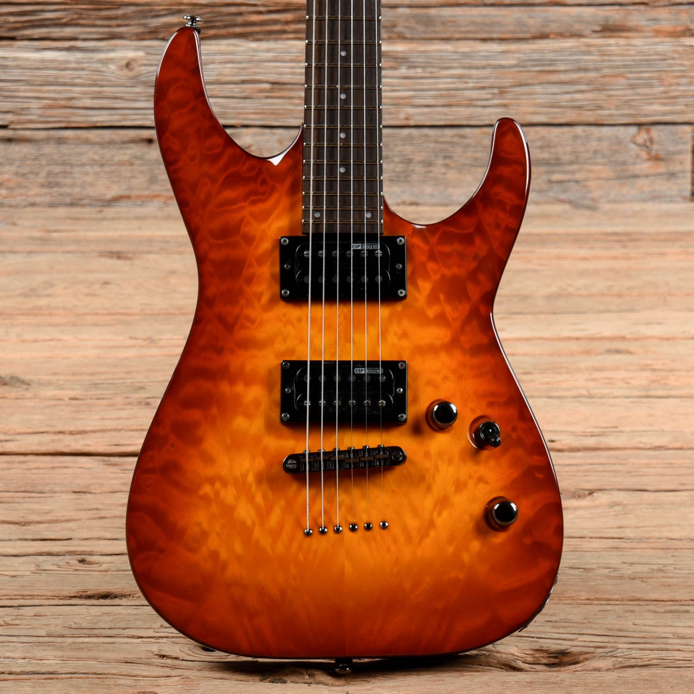 ESP LTD MH-100QMNT Amber Sunburst 2014 Electric Guitars / Solid Body