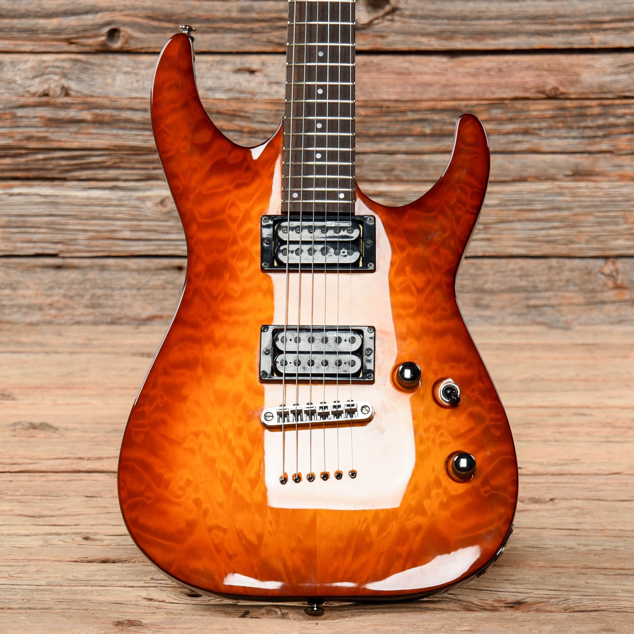 ESP LTD MH-100QMNT Amber Sunburst 2014 Electric Guitars / Solid Body