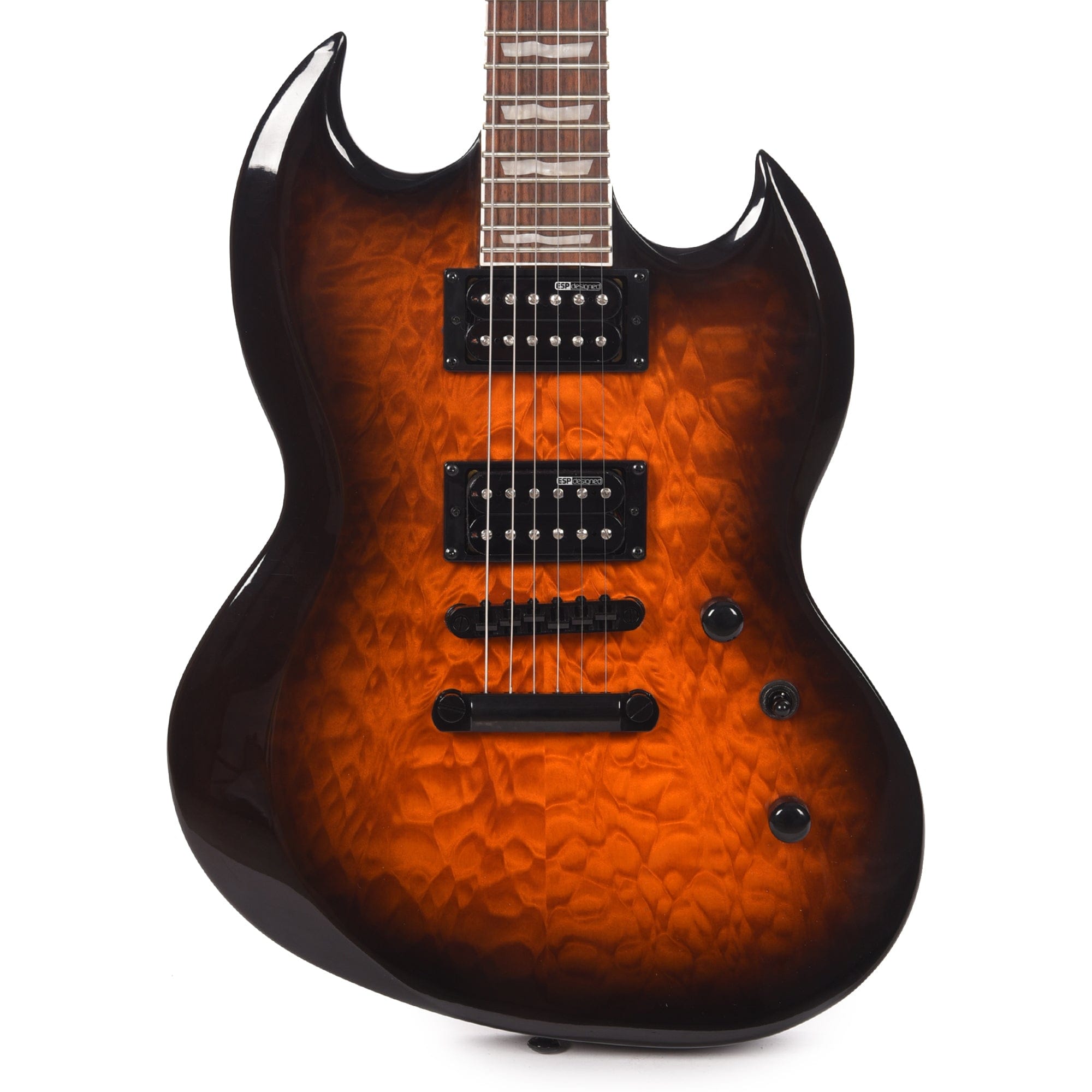 ESP LTD Viper-256 Dark Brown Sunburst Electric Guitars / Solid Body